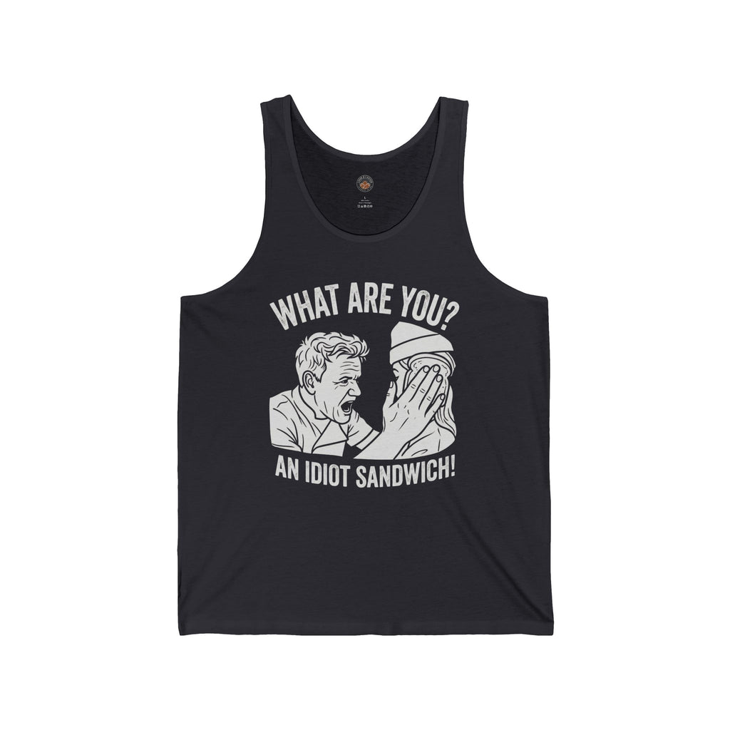 "What Are You? An Idiot Sandwich!" Funny Meme Men/Unisex Graphic Tank