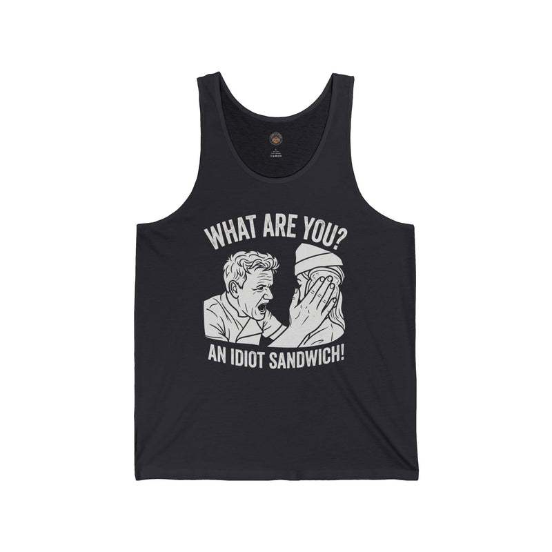 "What Are You? An Idiot Sandwich!" Funny Meme Men/Unisex Graphic Tank