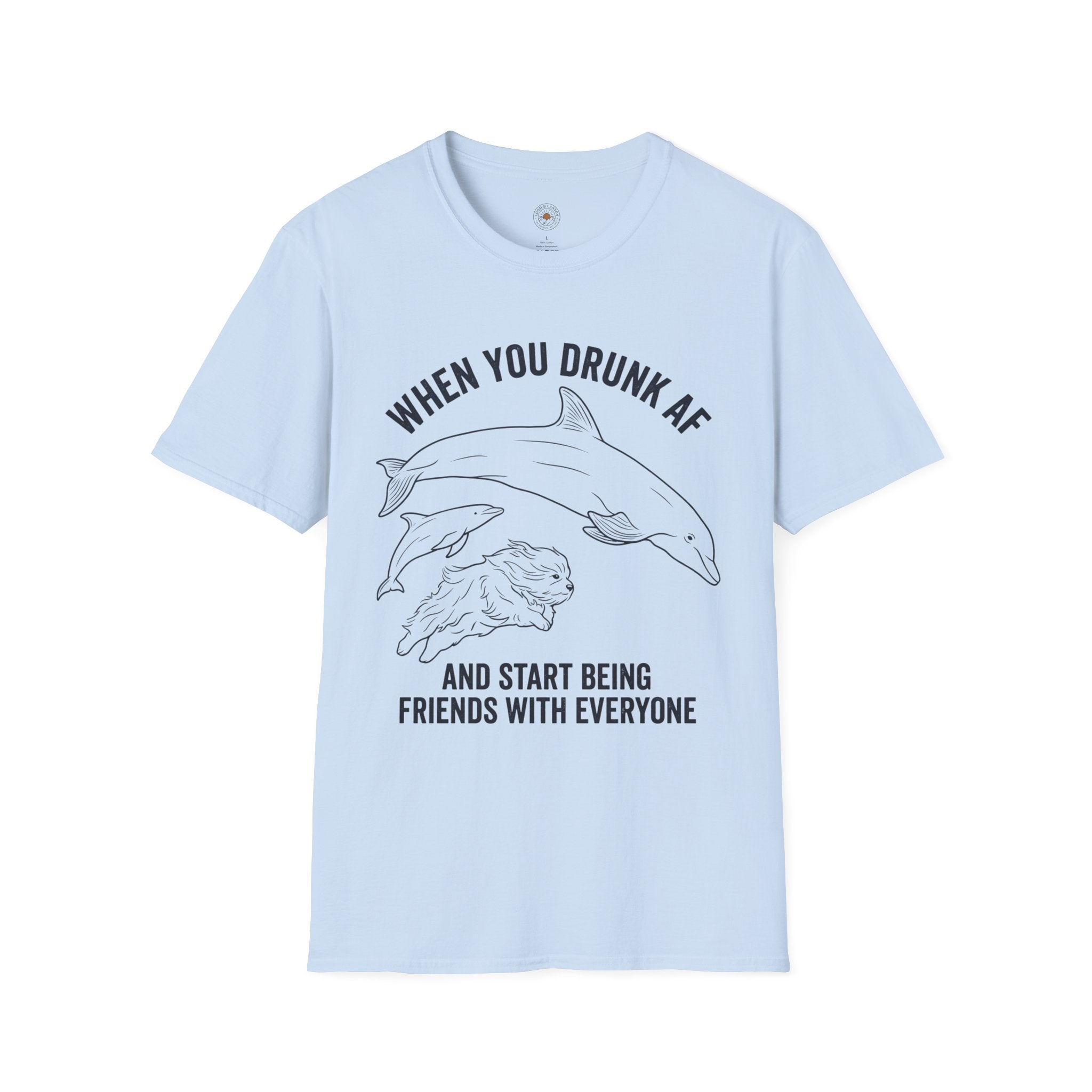 'When You Drunk AF' Funny Meme Men/Unisex Graphic T-Shirt