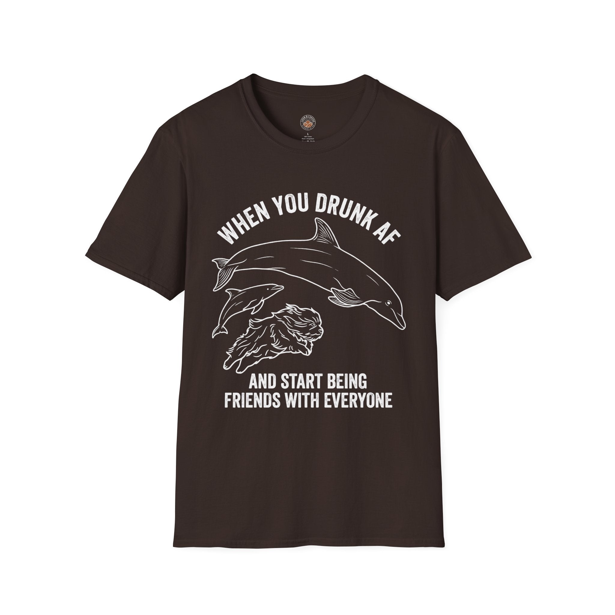 'When You Drunk AF' Funny Meme Men/Unisex Graphic T-Shirt
