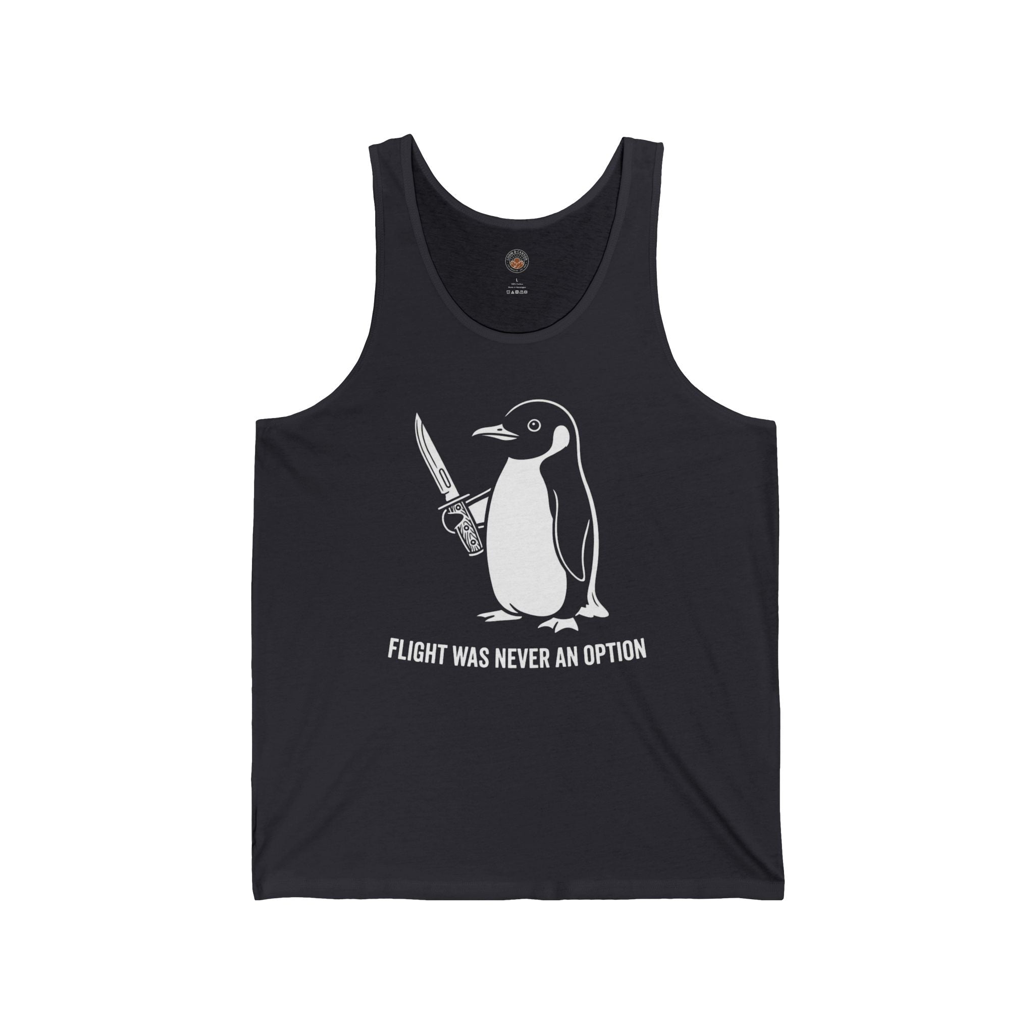 “Flight Was Never An Option” Funny Meme Men/Unisex Graphic Tank
