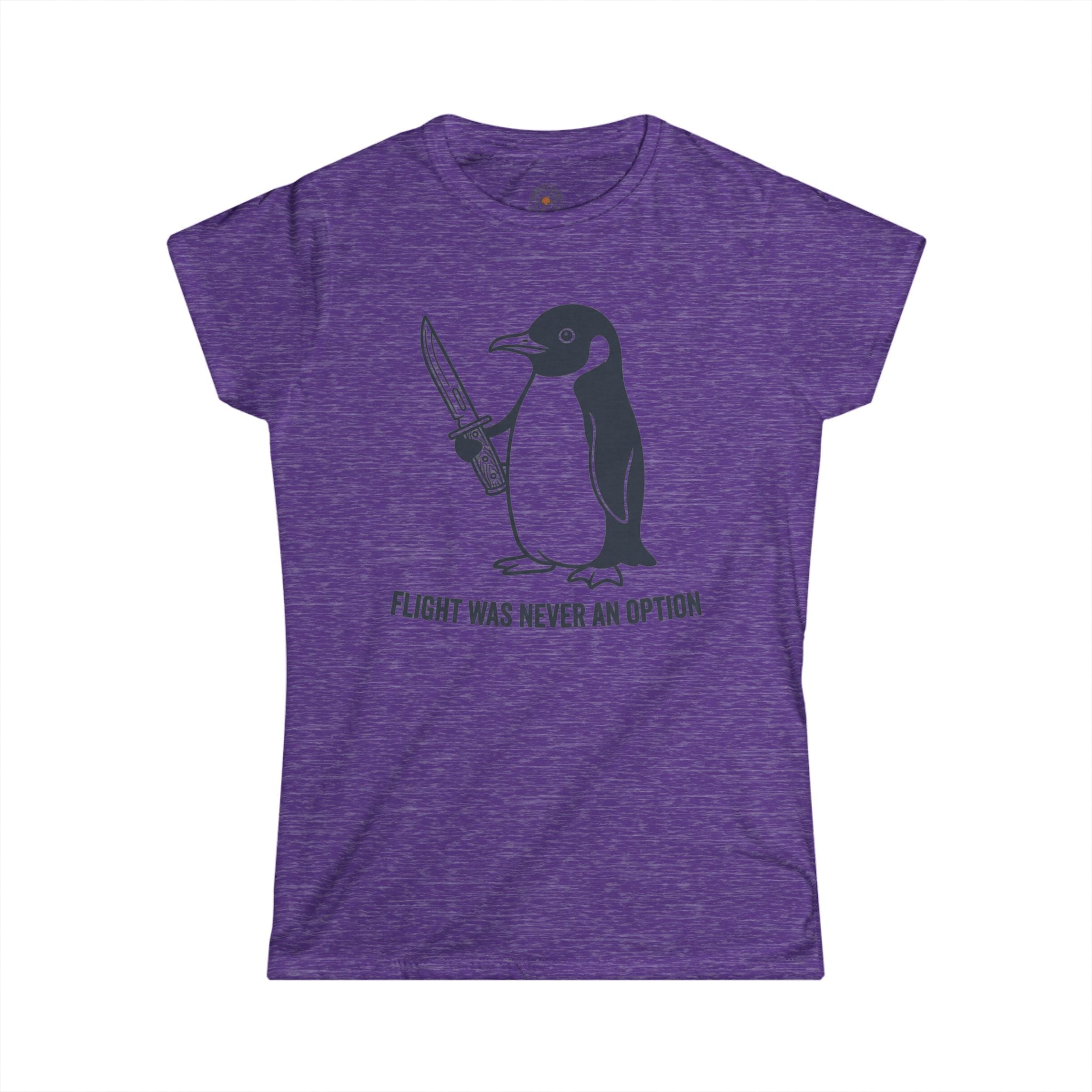"Flight Was Never an Option" Funny Meme Women's Graphic T-Shirt