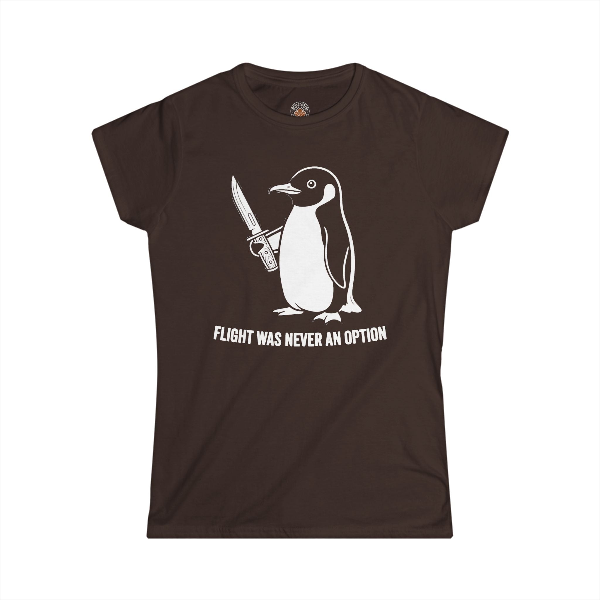 "Flight Was Never an Option" Funny Meme Women's Graphic T-Shirt