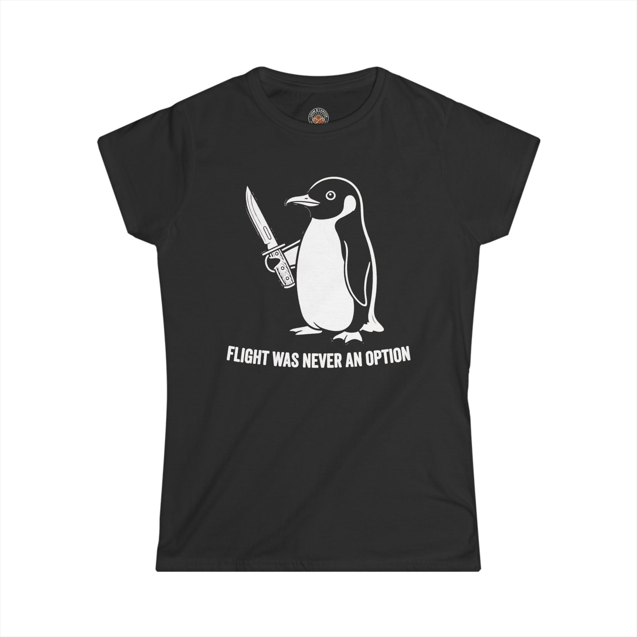 "Flight Was Never an Option" Funny Meme Women's Graphic T-Shirt