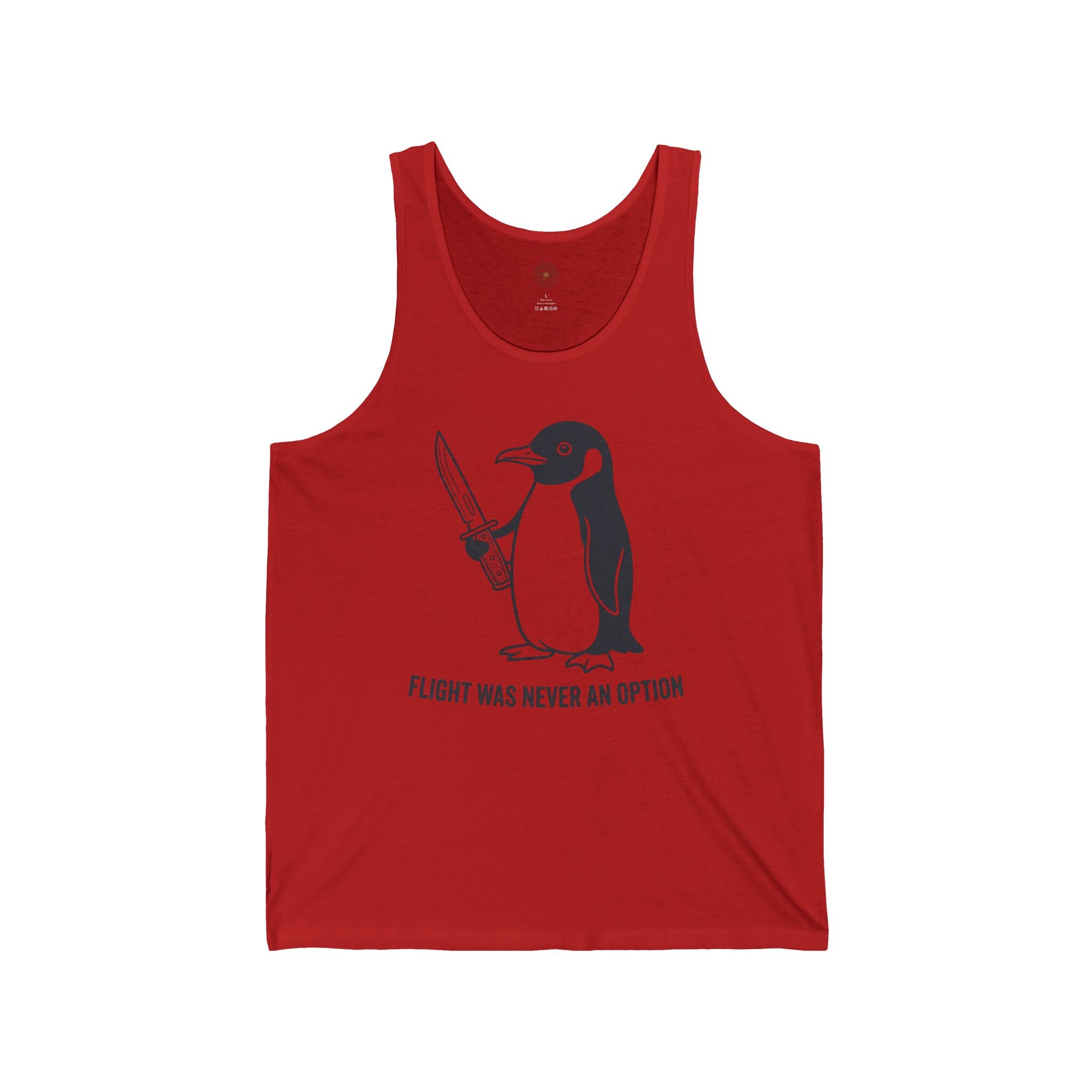 “Flight Was Never An Option” Funny Meme Men/Unisex Graphic Tank