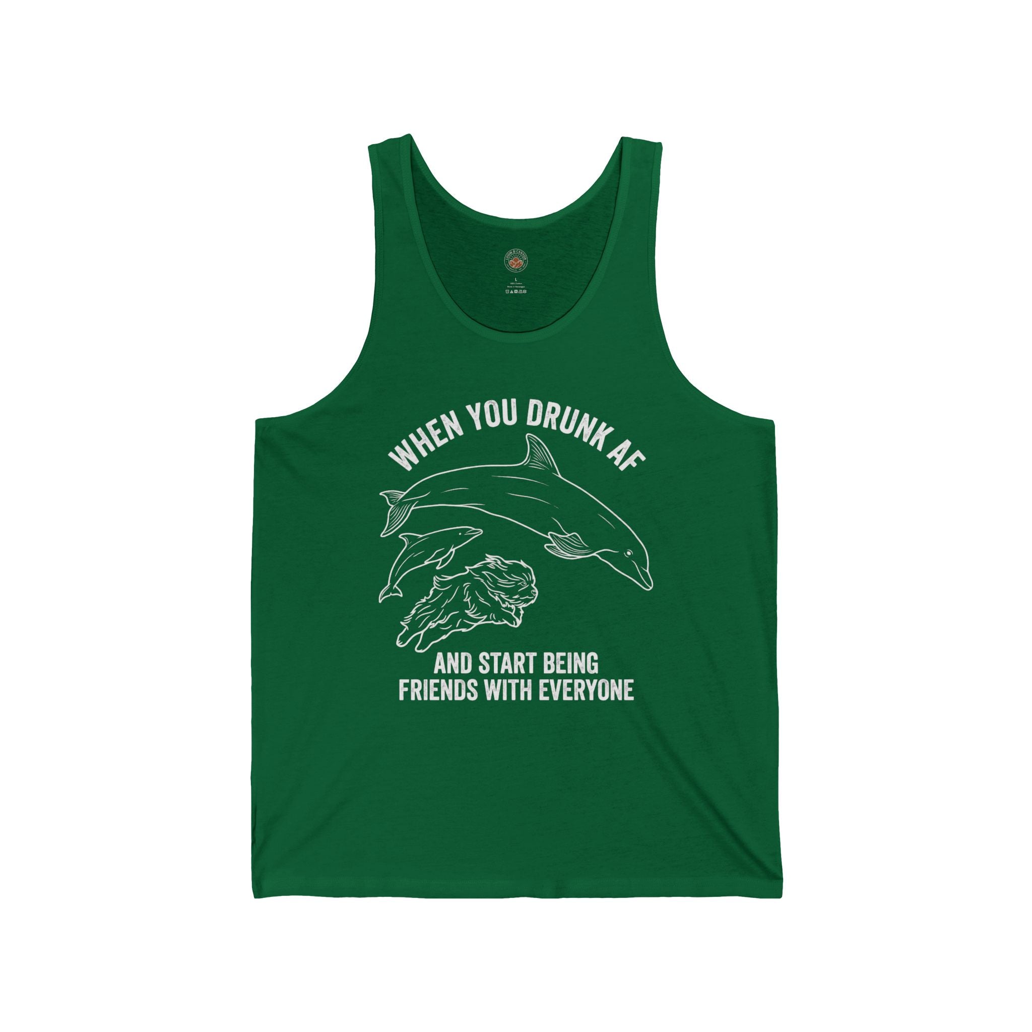 "When You Drunk AF" Funny Meme Men/Unisex Graphic Tank