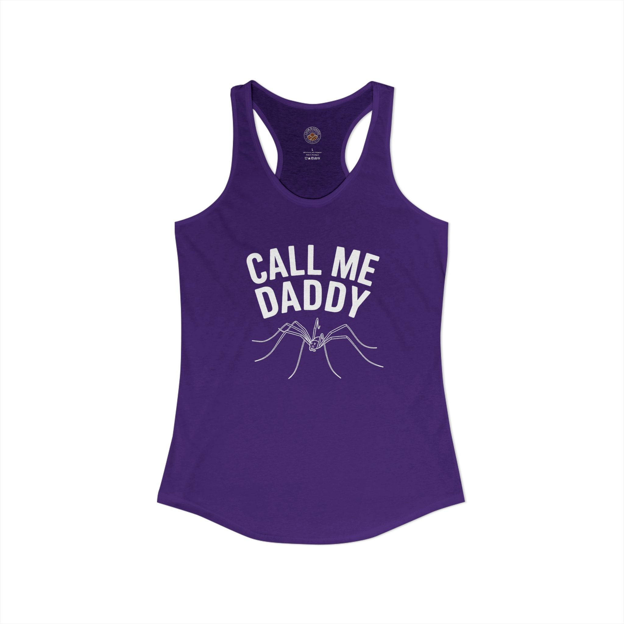 "Call Me Daddy" Funny Meme Women's Graphic Racerback Tank
