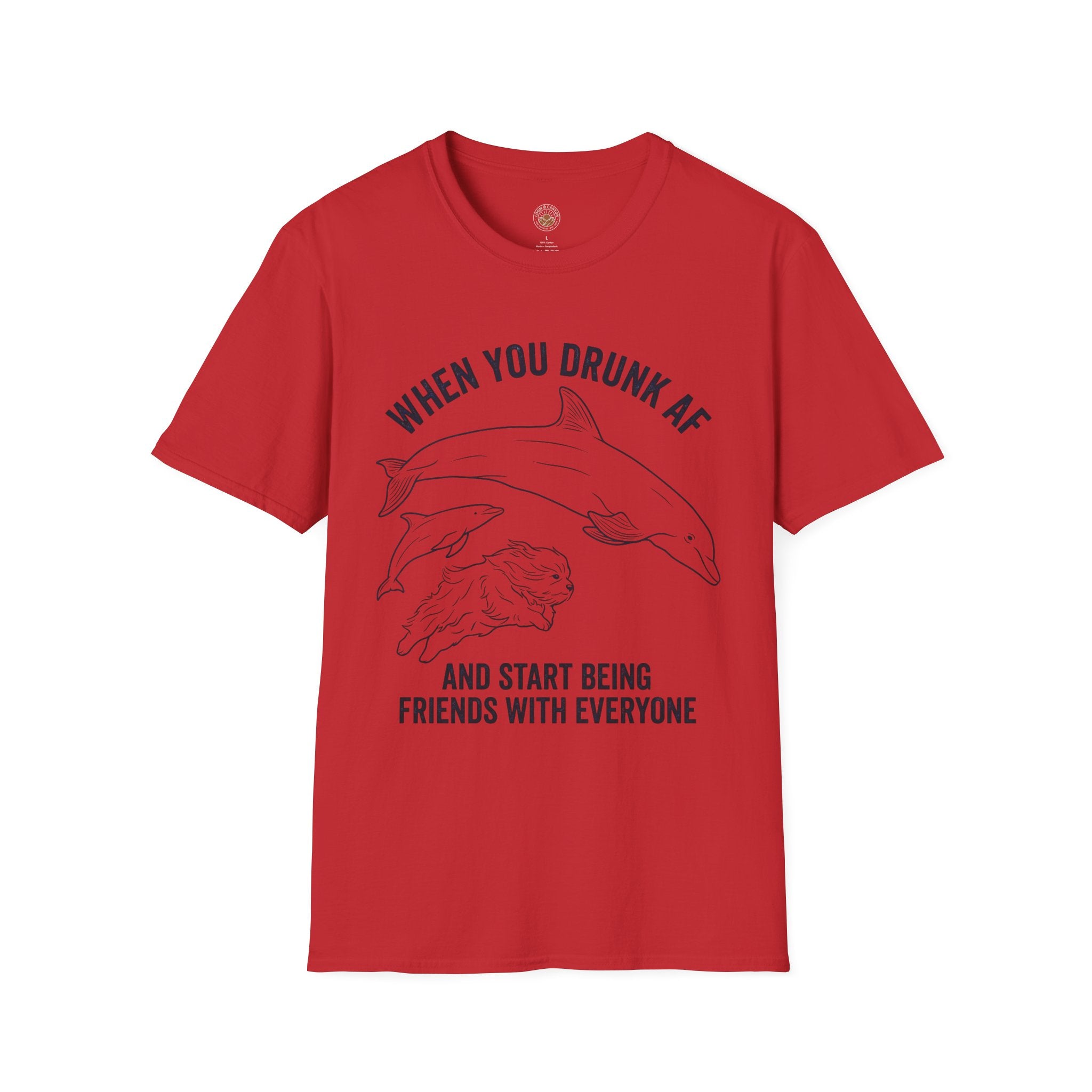 'When You Drunk AF' Funny Meme Men/Unisex Graphic T-Shirt