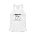 "Damn, Might Have To Call In Thicc Today" Funny Meme Women's Graphic Racerback Tank