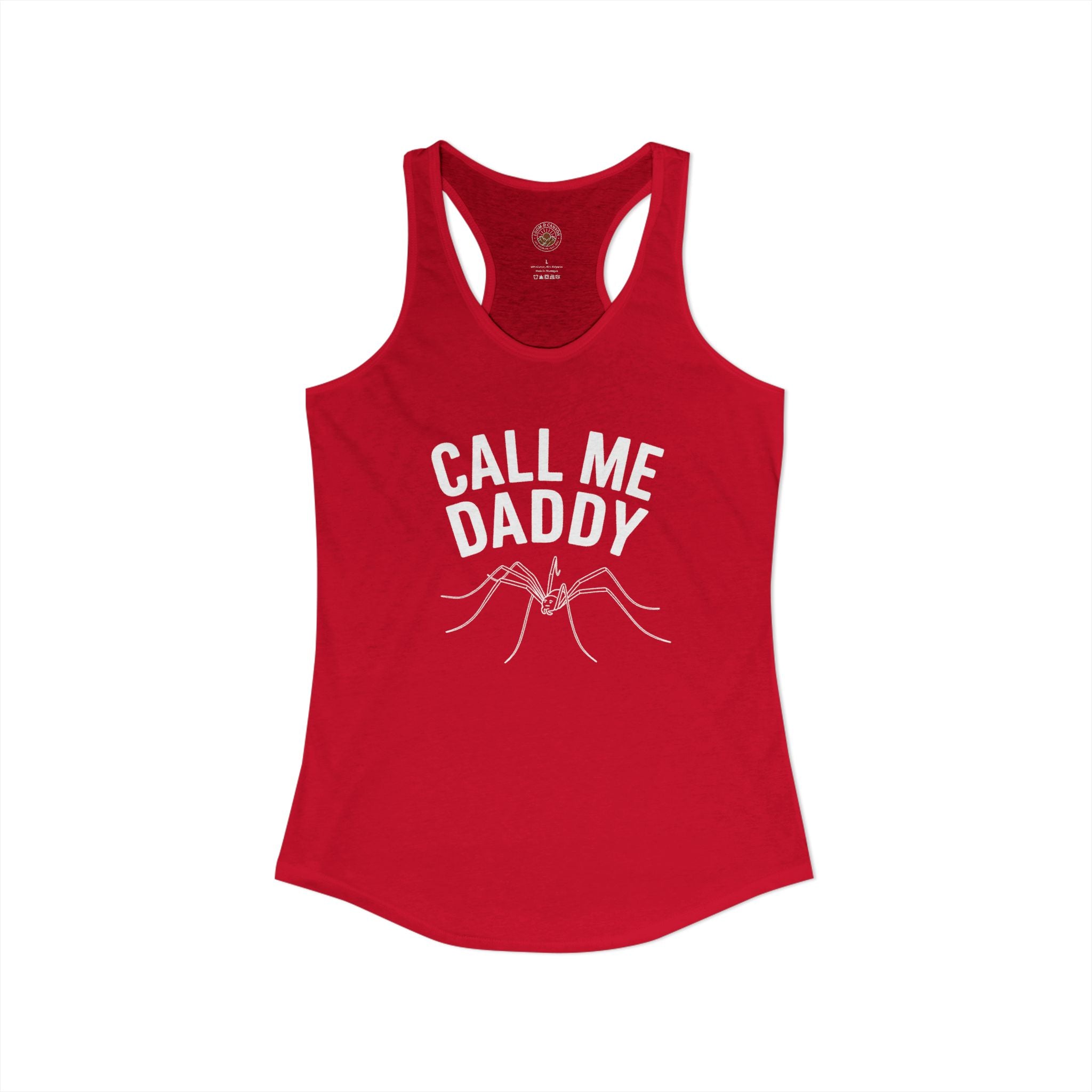 "Call Me Daddy" Funny Meme Women's Graphic Racerback Tank