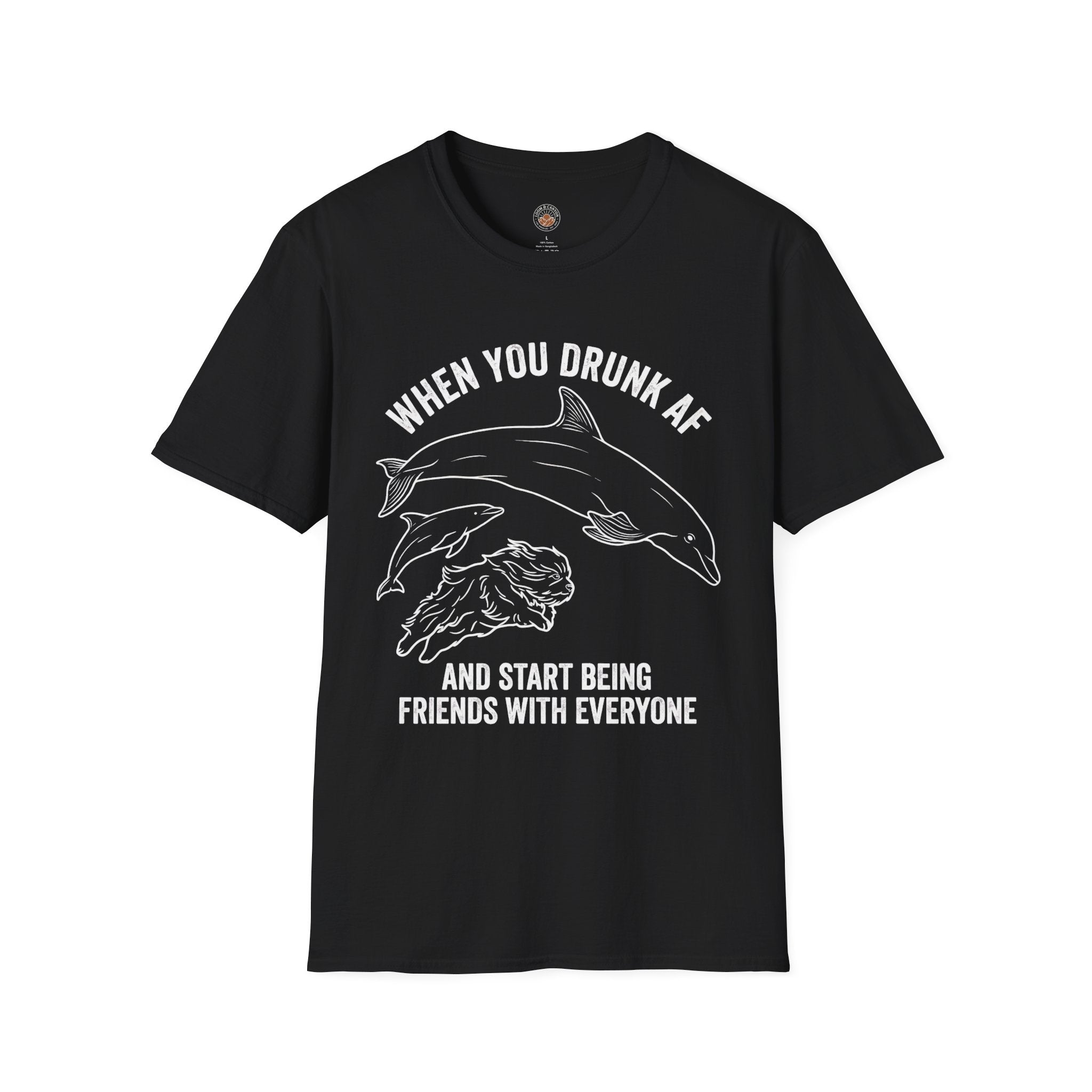 'When You Drunk AF' Funny Meme Men/Unisex Graphic T-Shirt