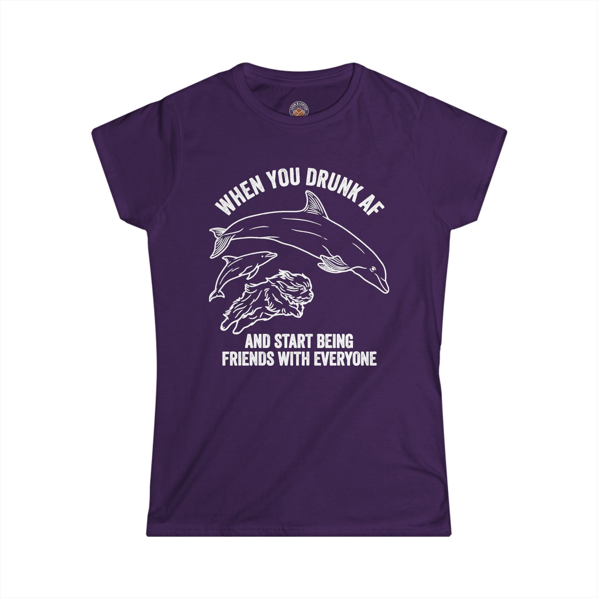 "When You Drunk AF" Funny Meme Women's Graphic T-Shirt
