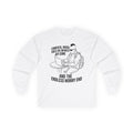 "Computa, When Does the Infinite Joy Come" Funny Meme Men/Unisex Graphic Long Sleeve T-Shirt