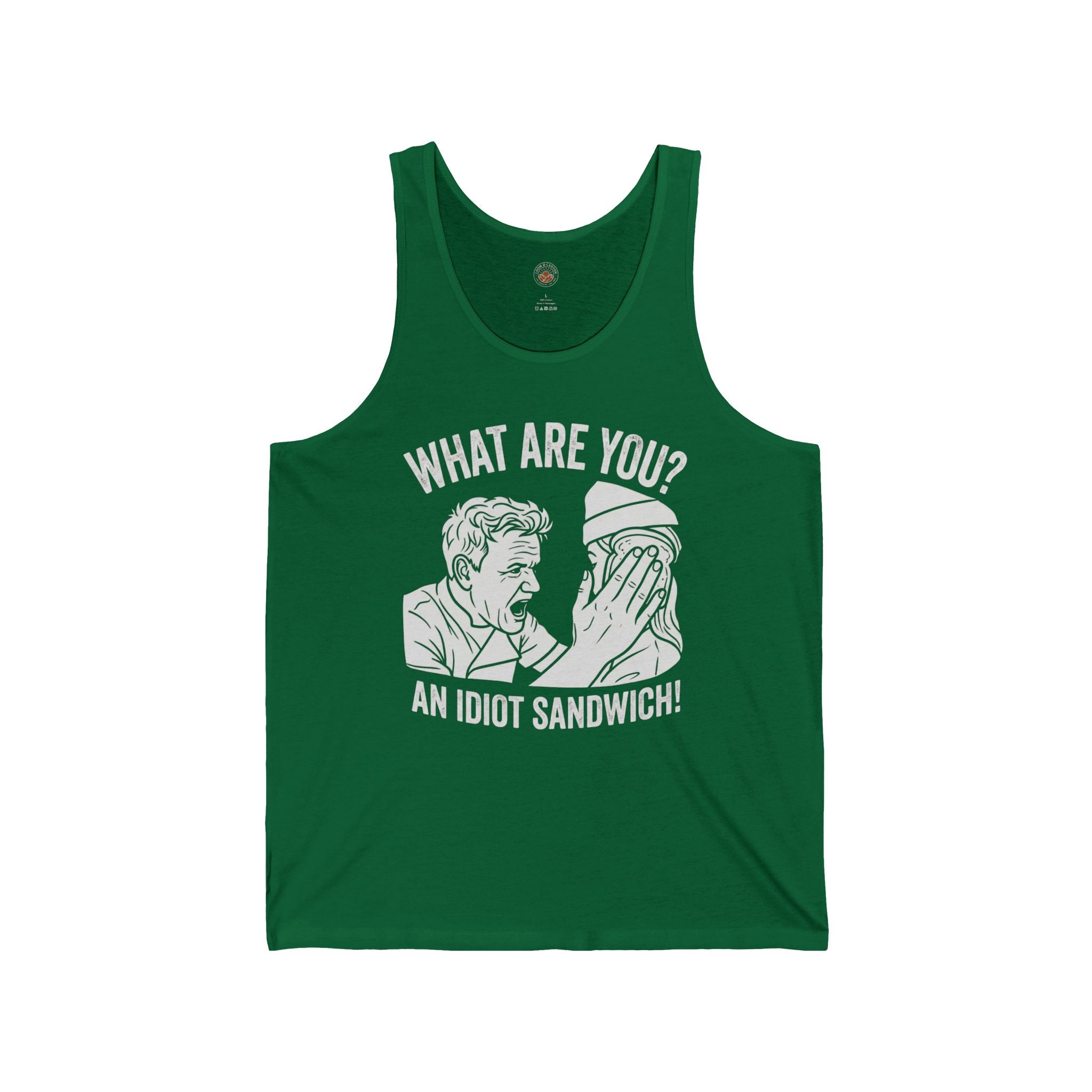 "What Are You? An Idiot Sandwich!" Funny Meme Men/Unisex Graphic Tank
