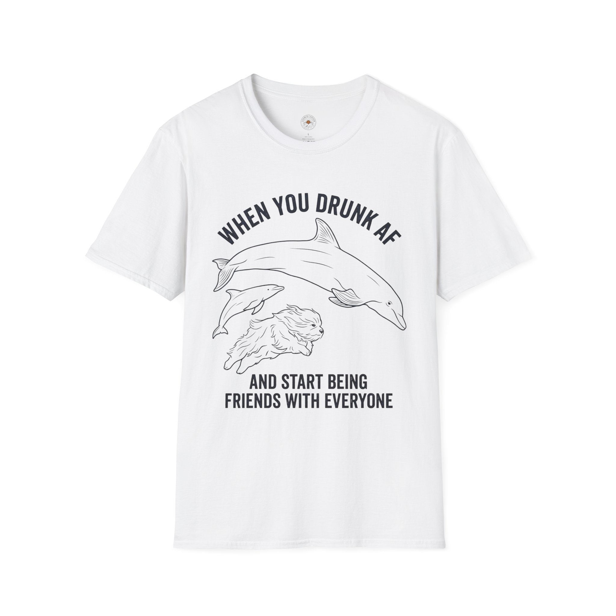 'When You Drunk AF' Funny Meme Men/Unisex Graphic T-Shirt