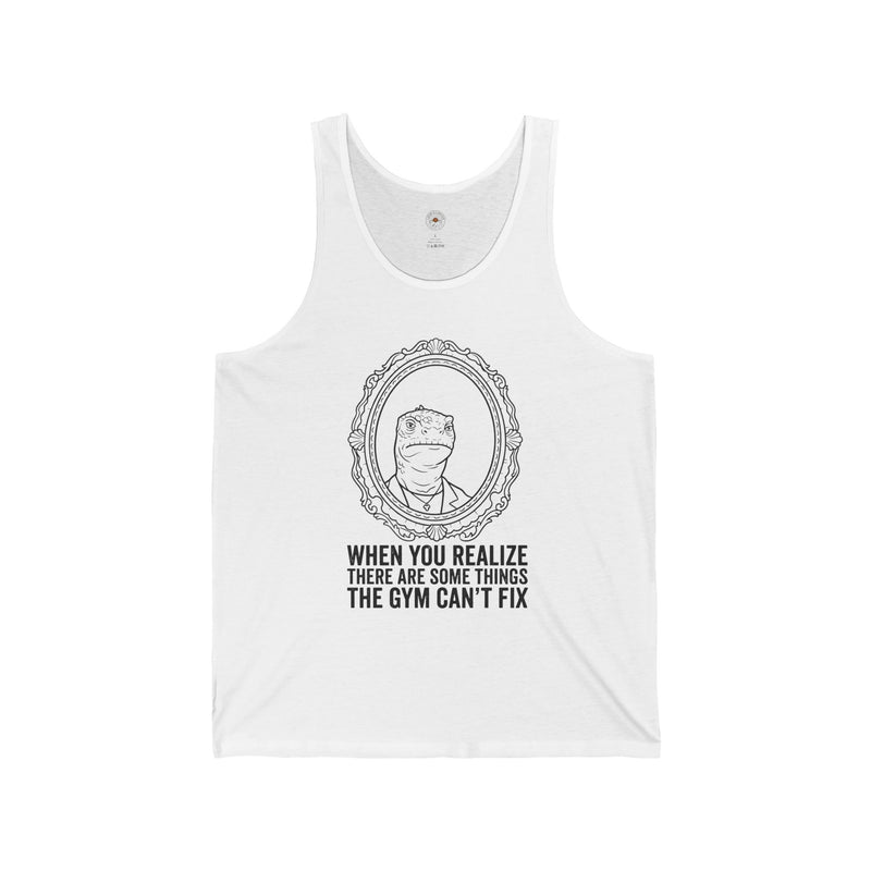 "There Are Some Things the Gym Can’t Fix” Funny Meme Men/Unisex Graphic Tank