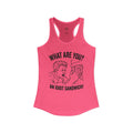 "What Are You? An Idiot Sandwich!" Funny Meme Women's Graphic Racerback Tank