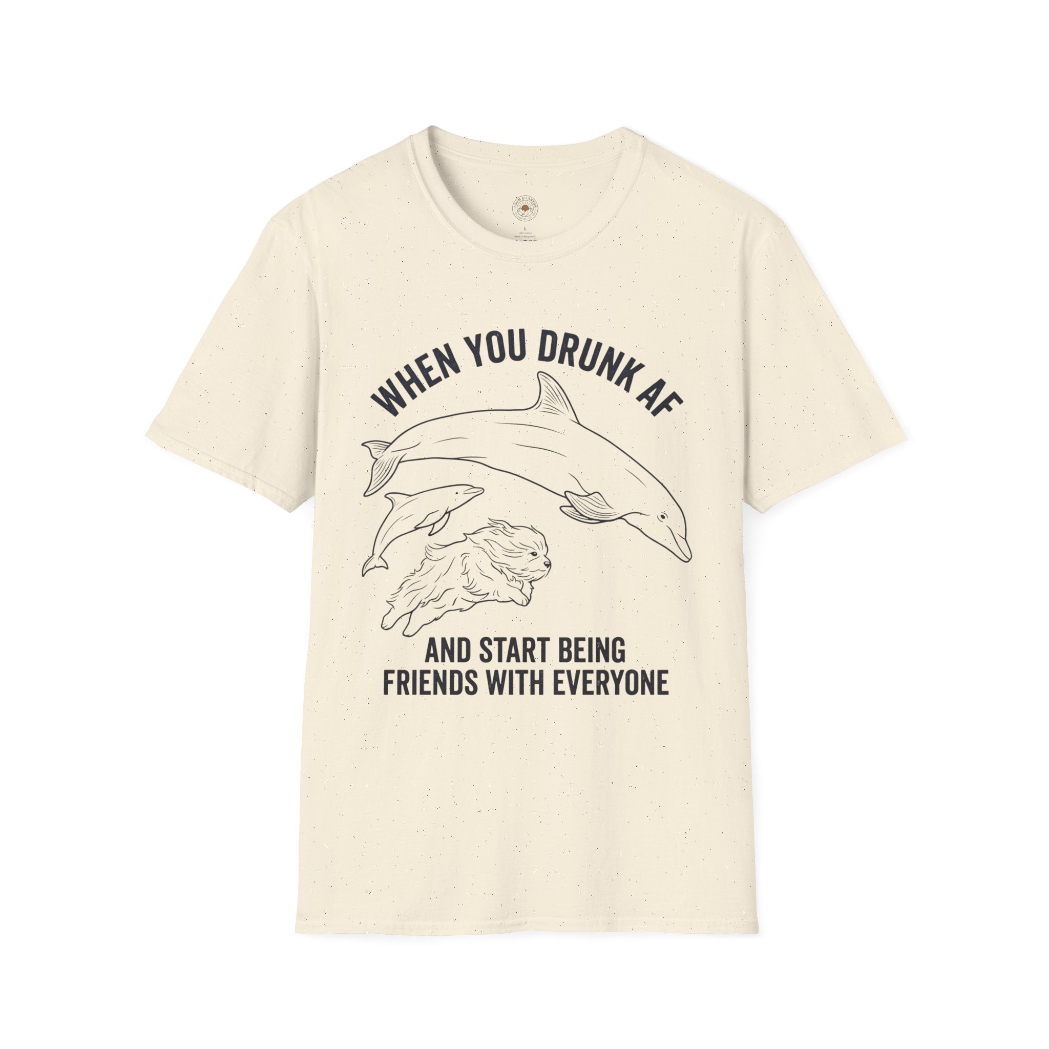'When You Drunk AF' Funny Meme Men/Unisex Graphic T-Shirt