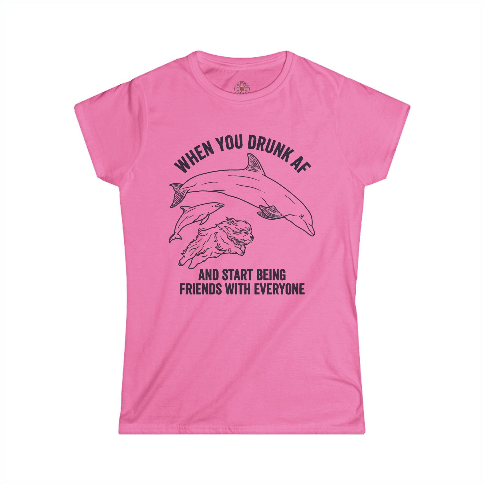 "When You Drunk AF" Funny Meme Women's Graphic T-Shirt
