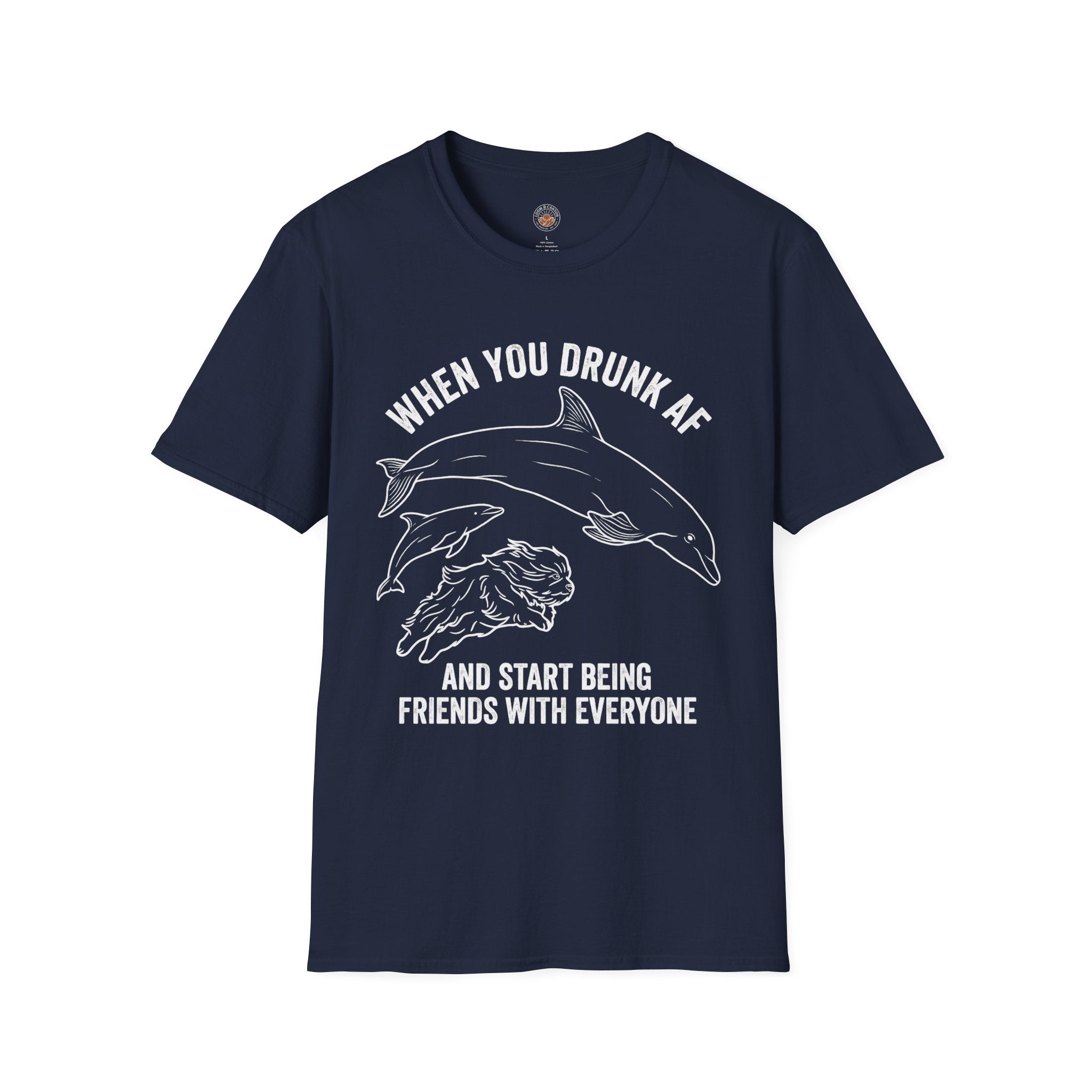 'When You Drunk AF' Funny Meme Men/Unisex Graphic T-Shirt