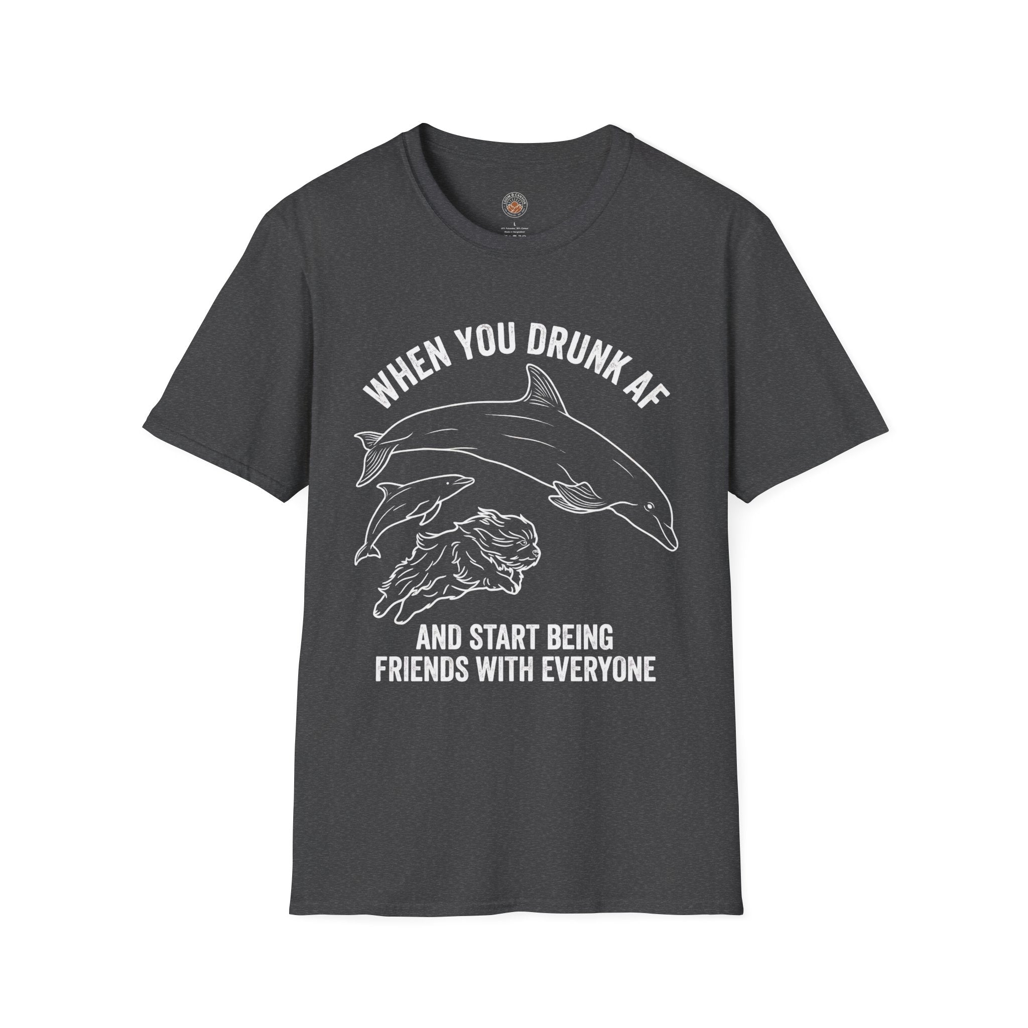 'When You Drunk AF' Funny Meme Men/Unisex Graphic T-Shirt