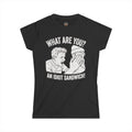 "What Are You? An Idiot Sandwich!" Funny Meme Women's Graphic T-Shirt