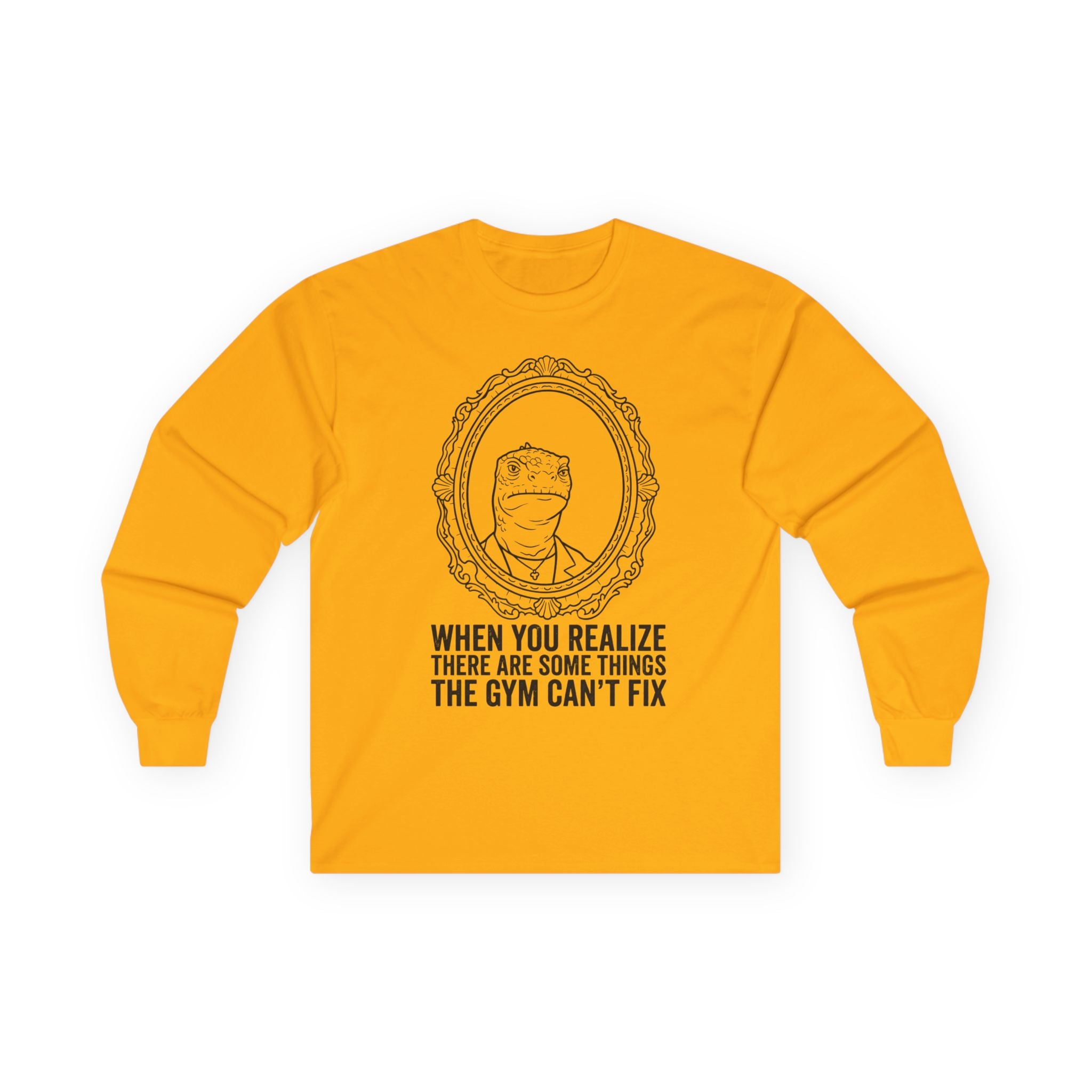 "There Are Some Things The Gym Can't Fix" Funny Meme Men/Unisex Graphic Long Sleeve T-Shirt