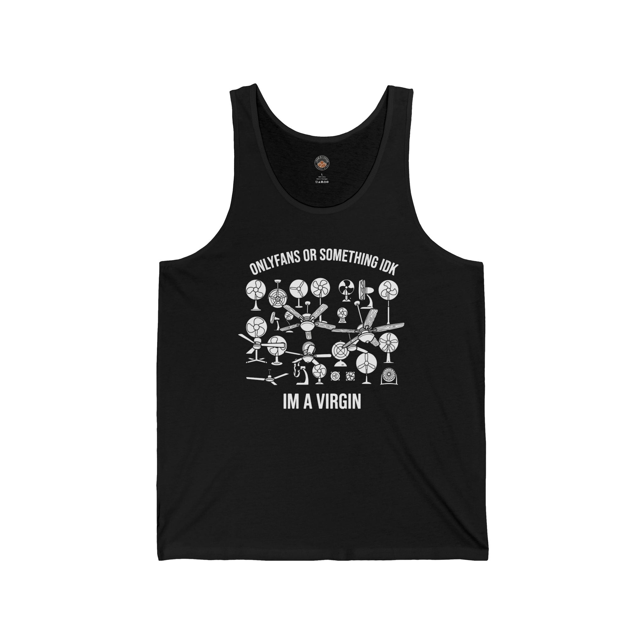 “OnlyFans Or Something IDK I’m A Virgin” Funny Meme Men/Unisex Graphic Tank