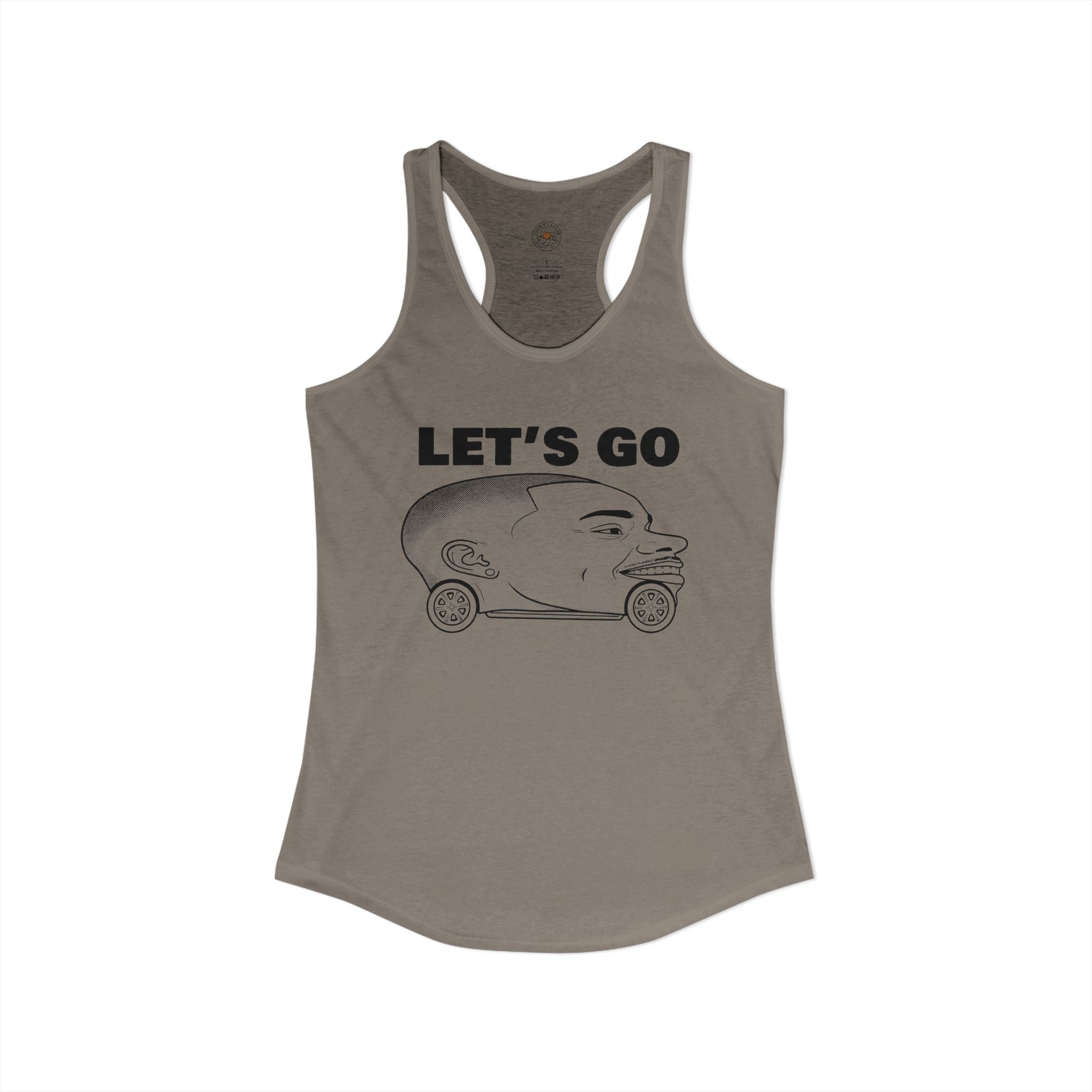 "Let's Go" Funny Meme Women's Graphic Racerback Tank