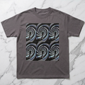 Swirling Wave Men/Unisex Mineral Wash T-Shirt