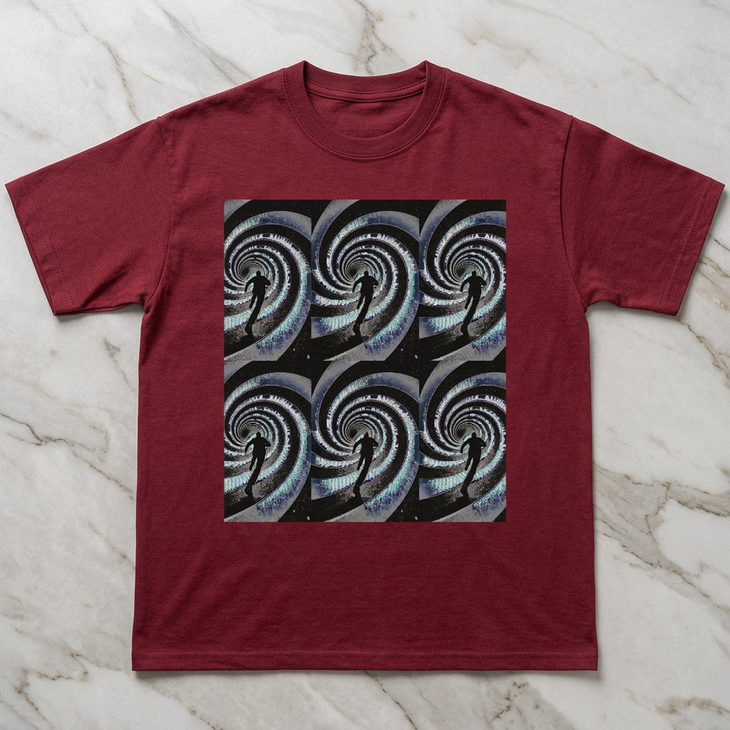 Swirling Wave Men/Unisex Mineral Wash T-Shirt