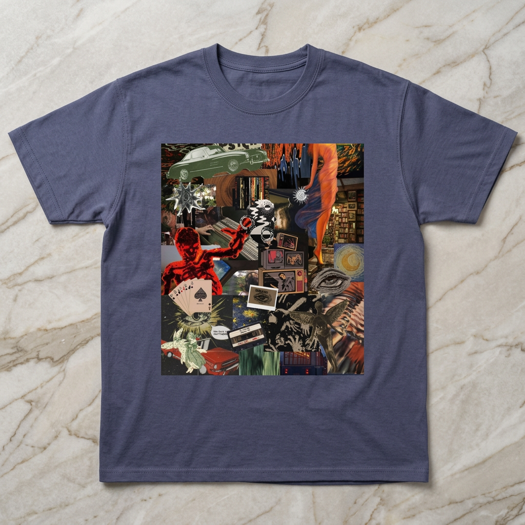 Surreal Collage Men/Unisex Mineral Wash T-Shirt