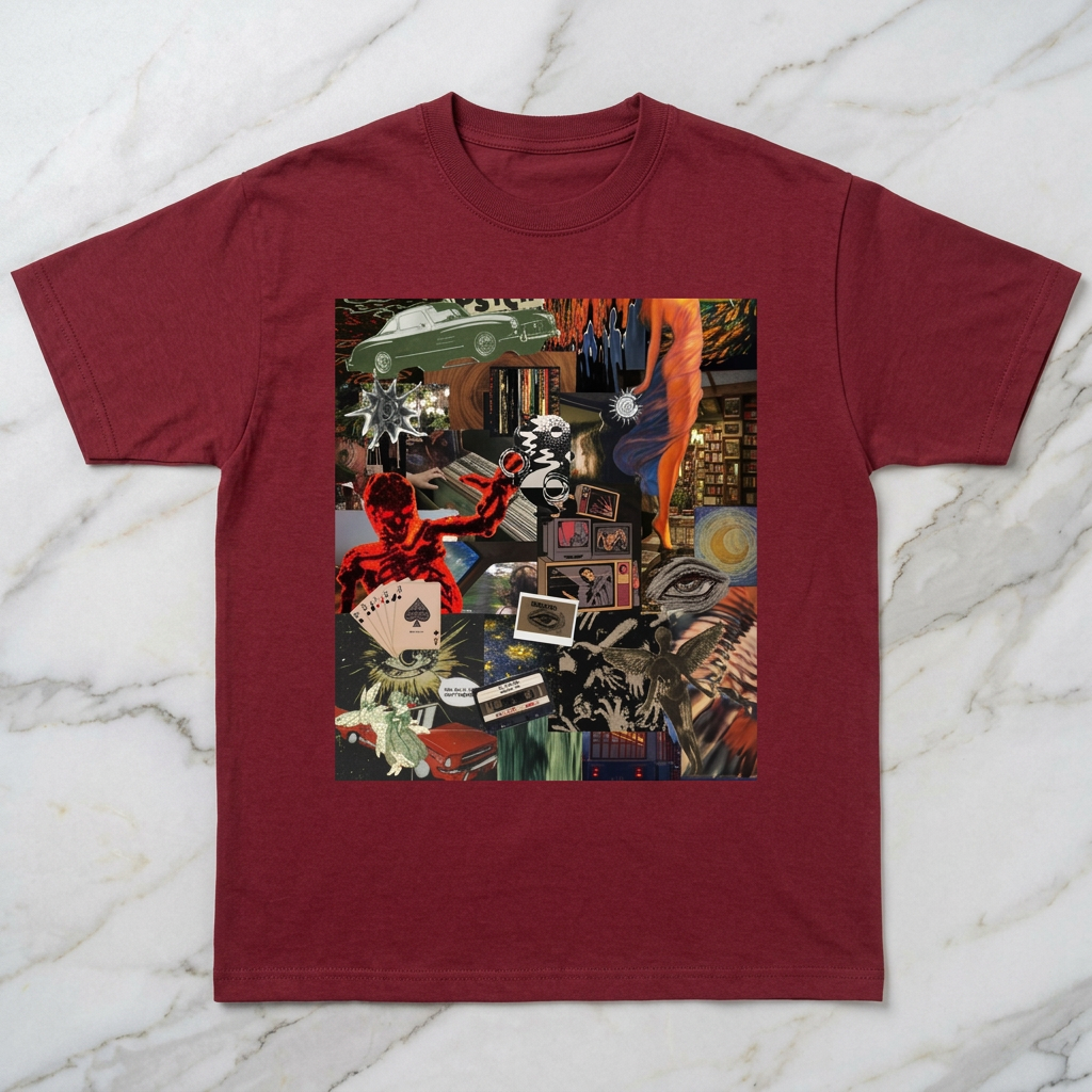 Surreal Collage Men/Unisex Mineral Wash T-Shirt