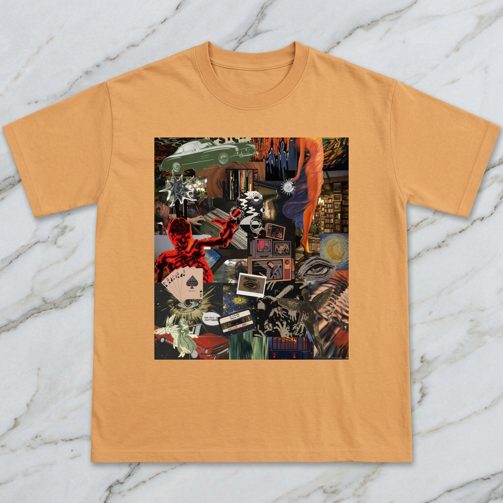 Surreal Collage Men/Unisex Mineral Wash T-Shirt