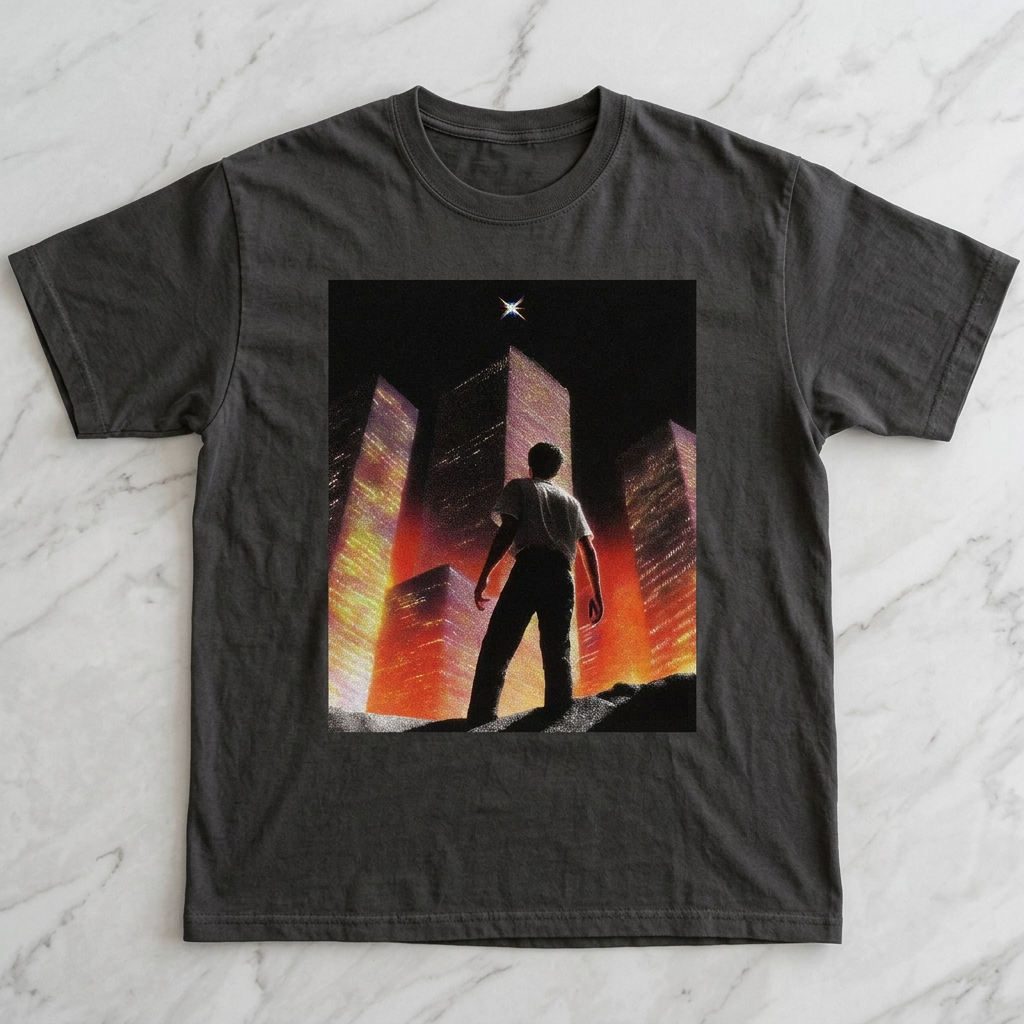 Burning City Men/Unisex Mineral Wash T-Shirt