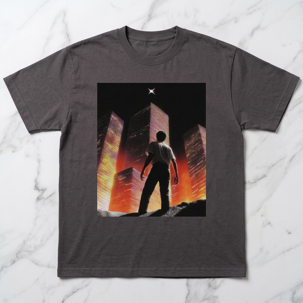 Burning City Men/Unisex Mineral Wash T-Shirt