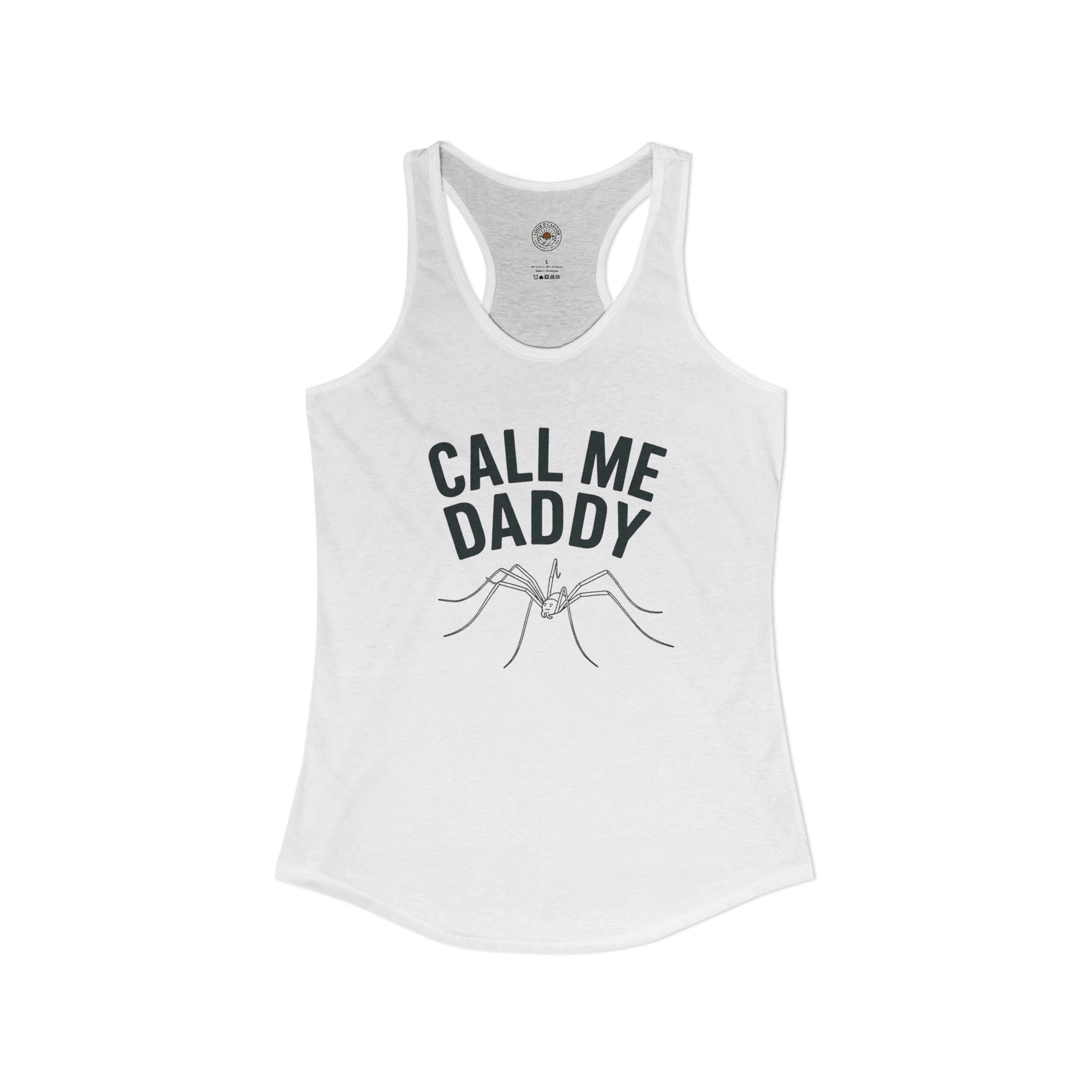 "Call Me Daddy" Funny Meme Women's Graphic Racerback Tank