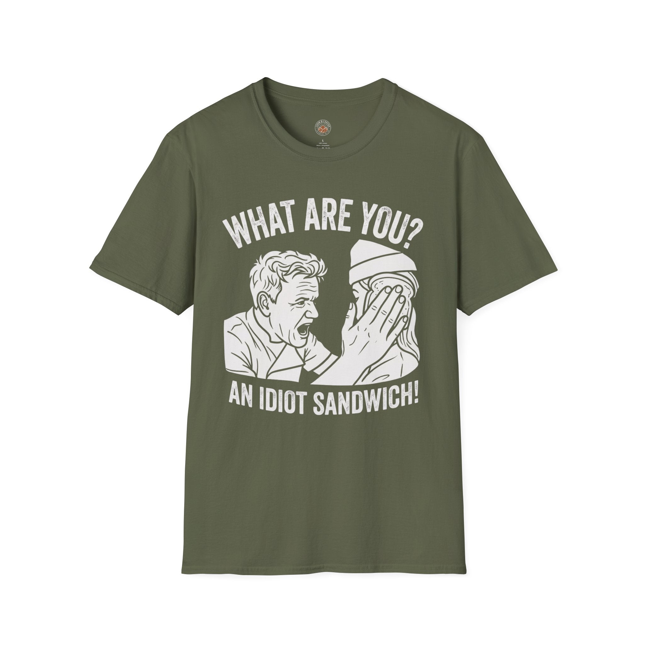 “What Are You? An Idiot Sandwich!” Funny Meme Men/Unisex Graphic T-Shirt