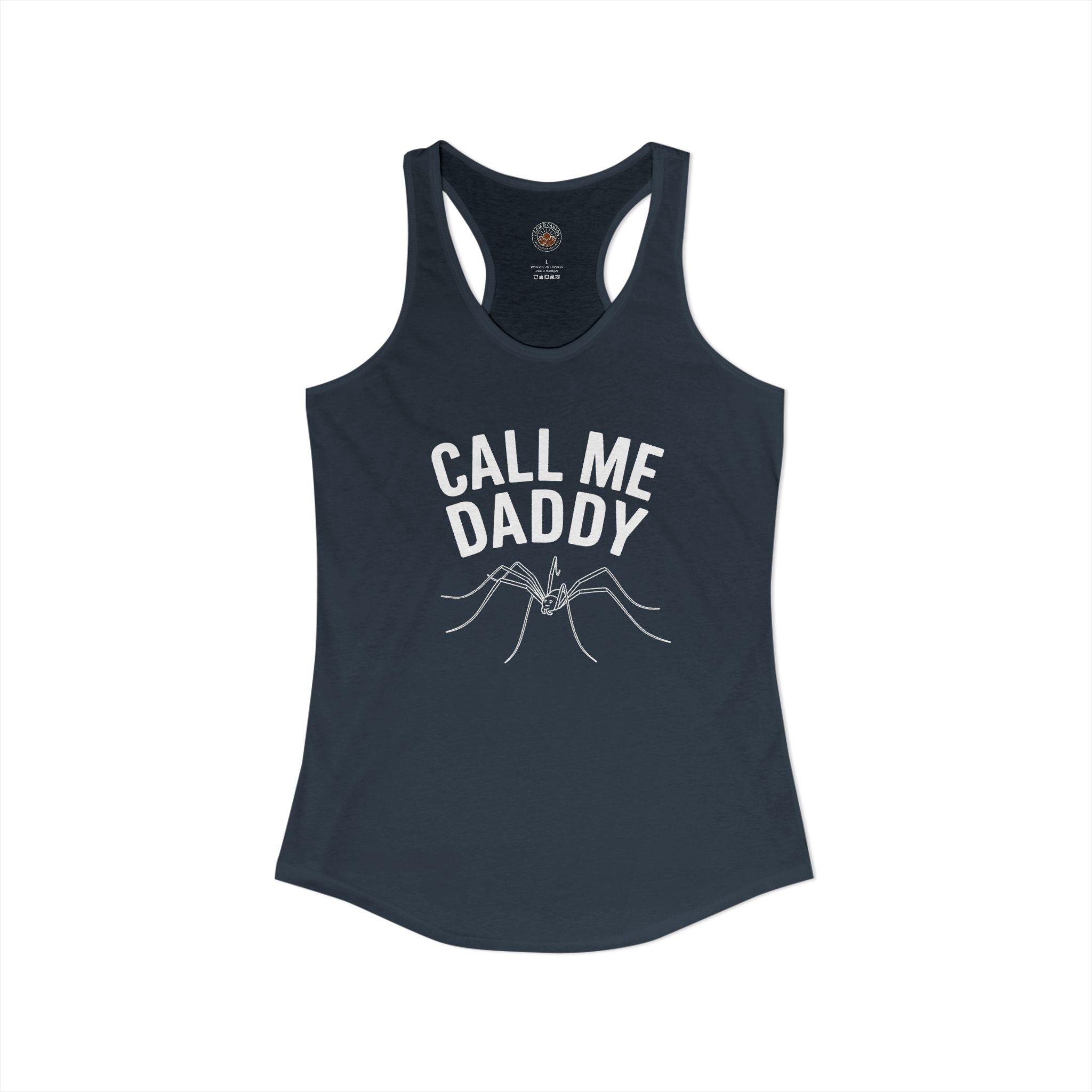 "Call Me Daddy" Funny Meme Women's Graphic Racerback Tank