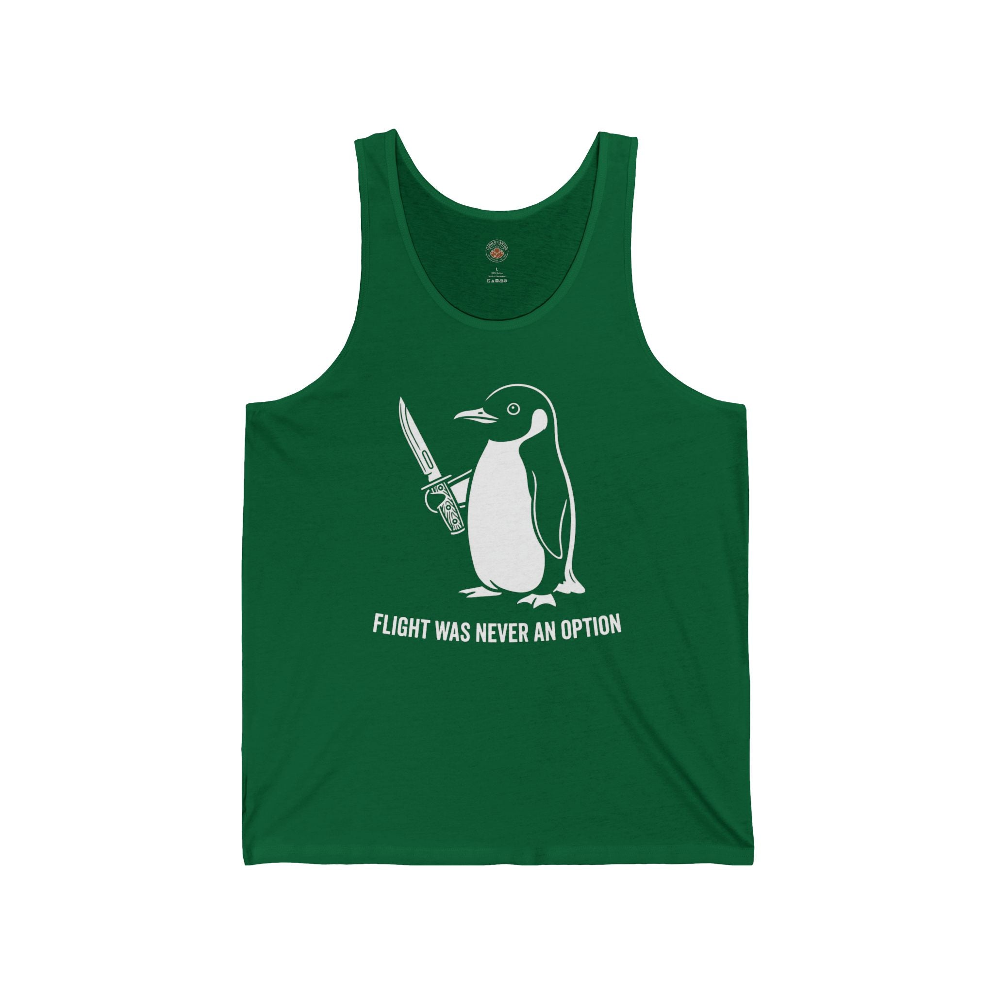 “Flight Was Never An Option” Funny Meme Men/Unisex Graphic Tank