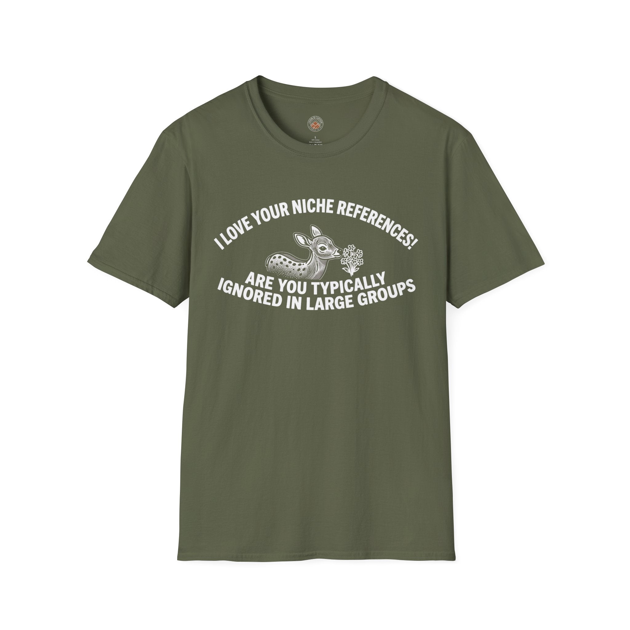 “Are You Typically Ignored in Large Groups” Funny Meme Men/Unisex Graphic T-Shirt