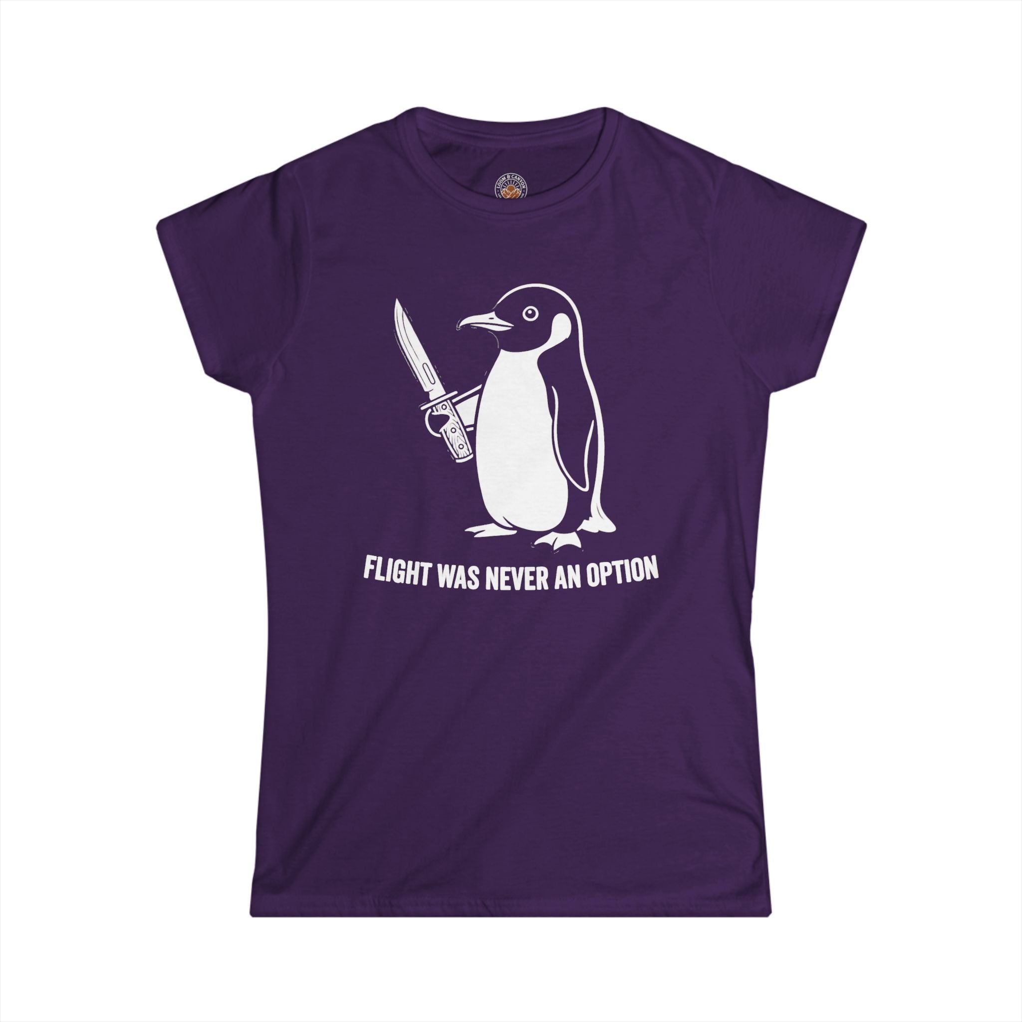 "Flight Was Never an Option" Funny Meme Women's Graphic T-Shirt