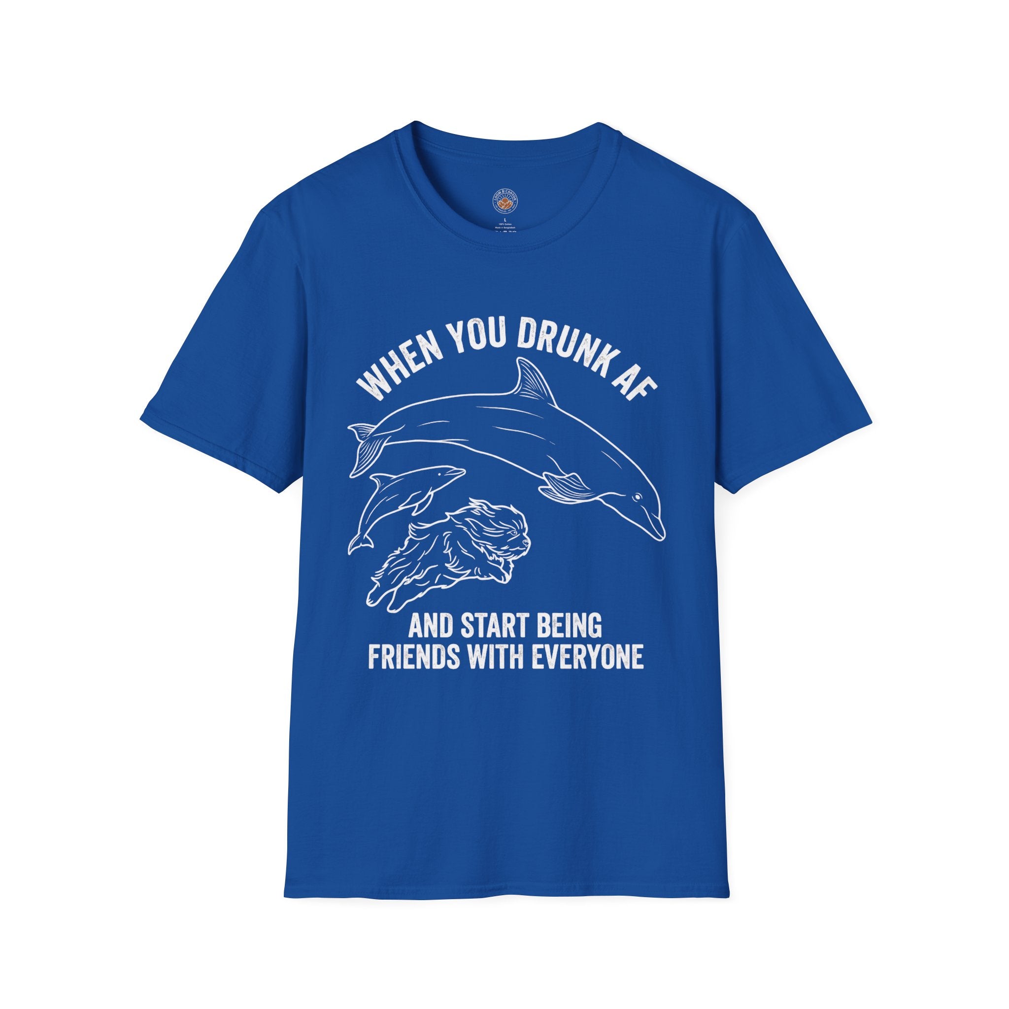 'When You Drunk AF' Funny Meme Men/Unisex Graphic T-Shirt