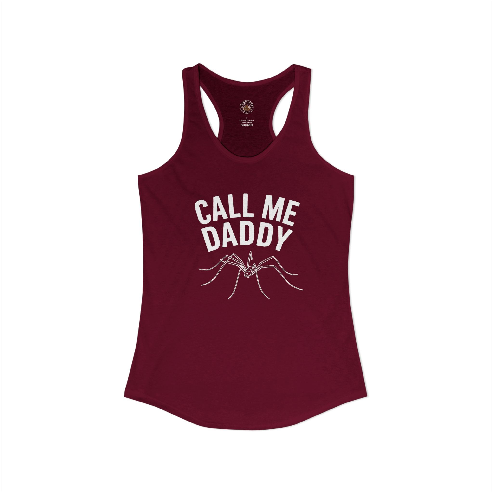 "Call Me Daddy" Funny Meme Women's Graphic Racerback Tank