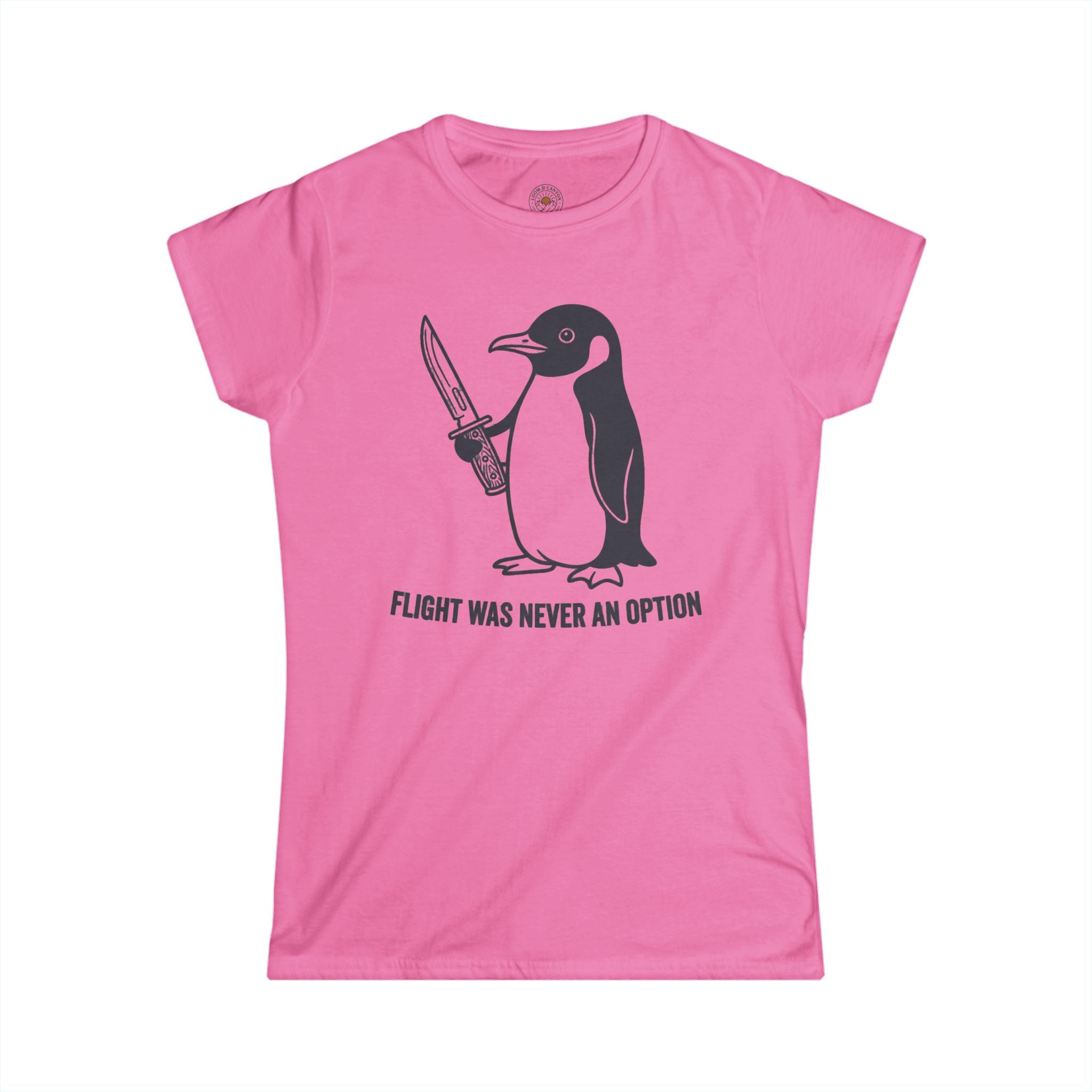 "Flight Was Never an Option" Funny Meme Women's Graphic T-Shirt