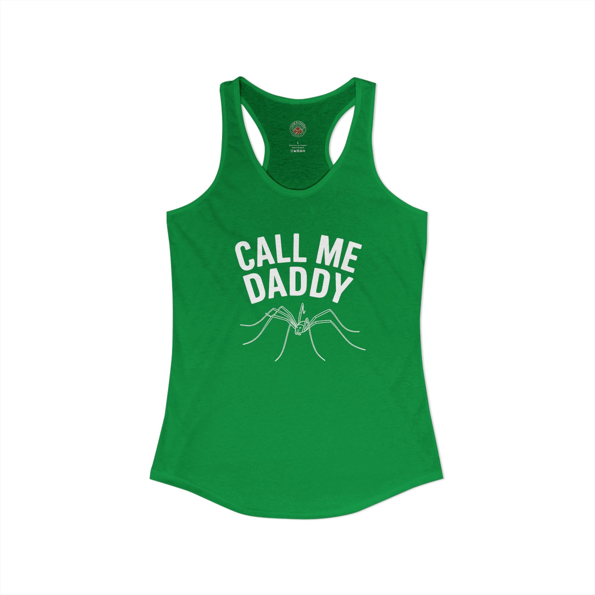 "Call Me Daddy" Funny Meme Women's Graphic Racerback Tank