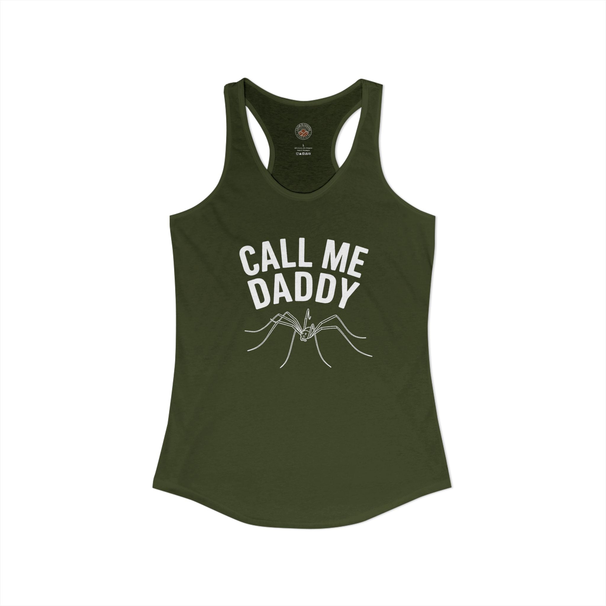 "Call Me Daddy" Funny Meme Women's Graphic Racerback Tank