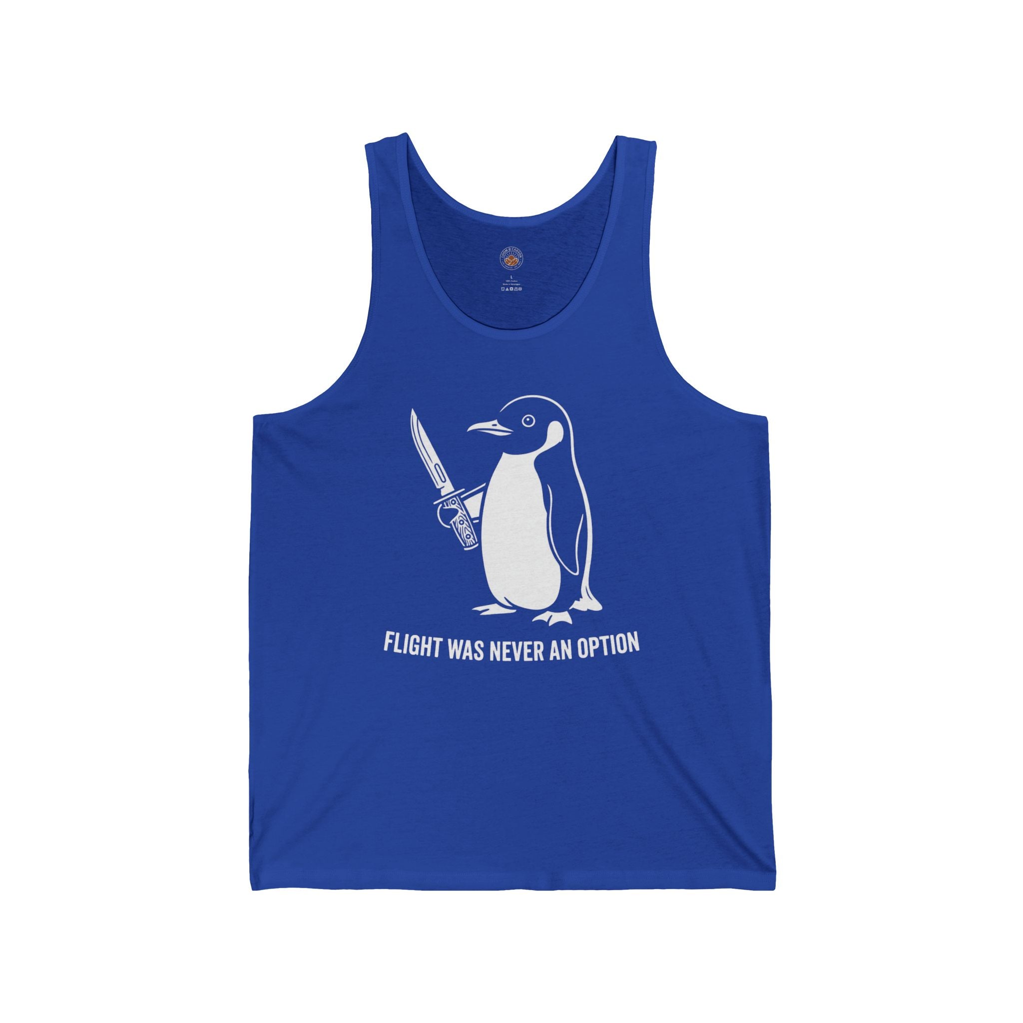 “Flight Was Never An Option” Funny Meme Men/Unisex Graphic Tank