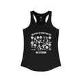 "OnlyFans Or Something IDK I'm A Virgin" Funny Meme Women's Graphic Racerback Tank