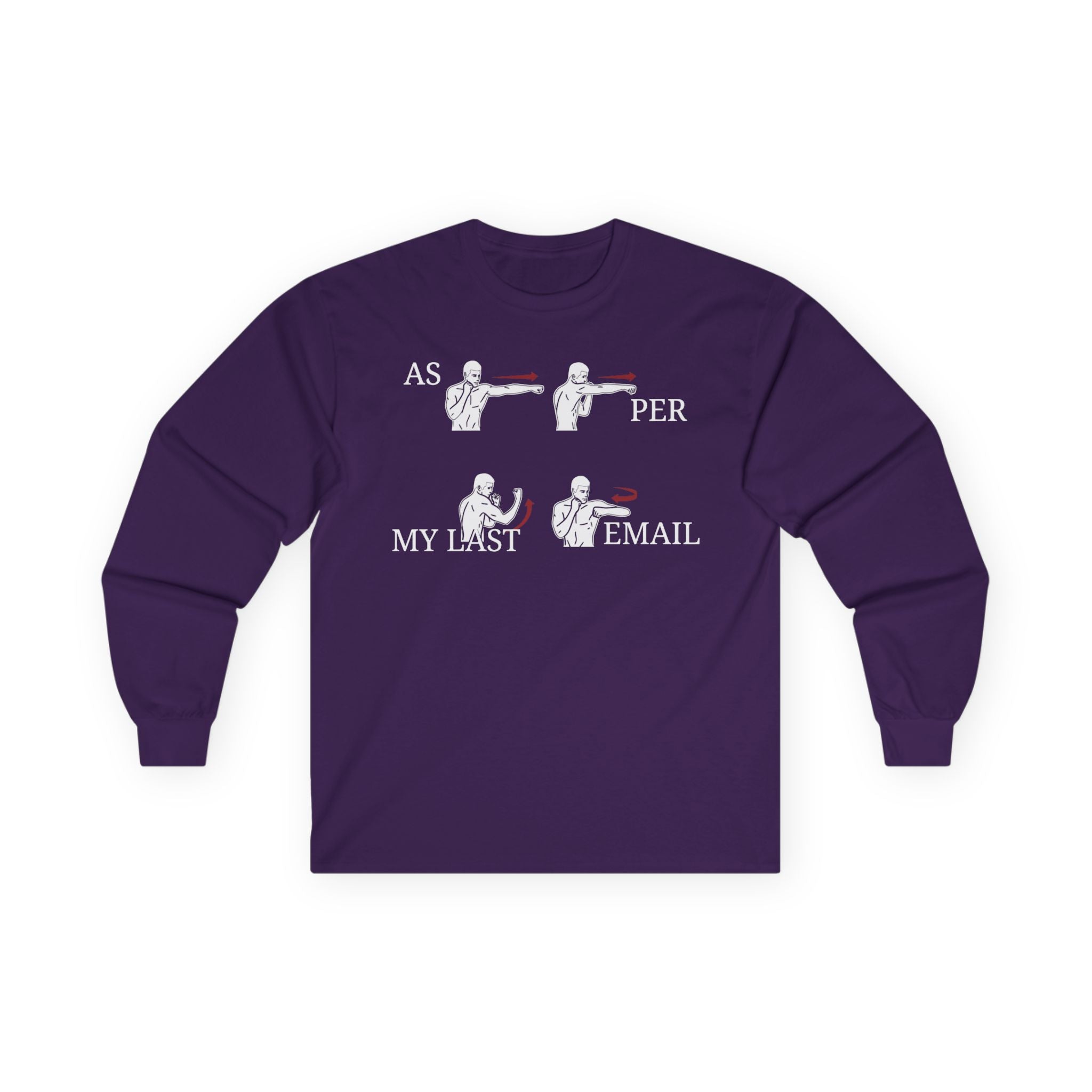 "As Per My Last Email" Funny Meme Men/Unisex Graphic Long Sleeve T-Shirt